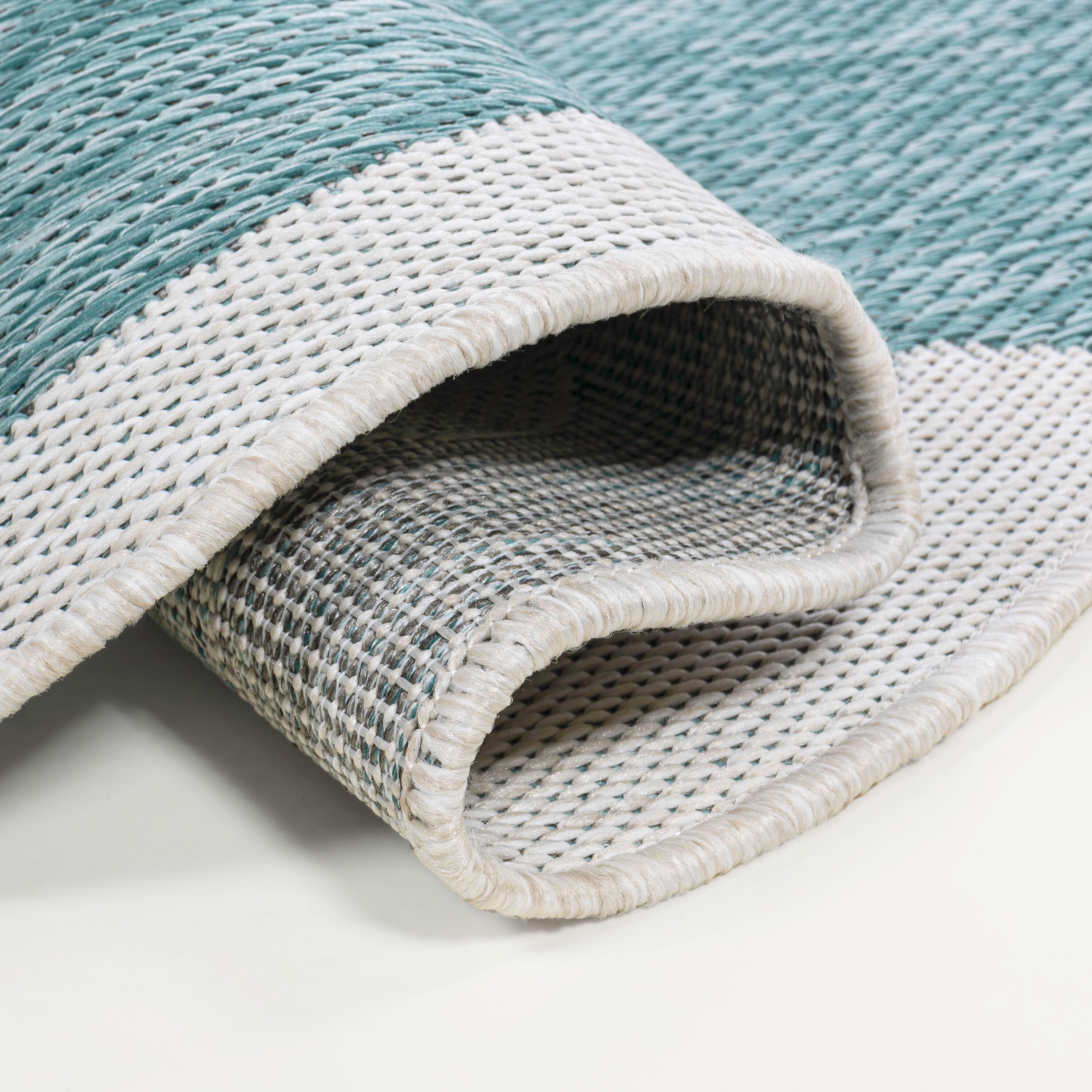 Jonathan Y Alice 8' x 10' Area Rug, Turquoise/Cream, large