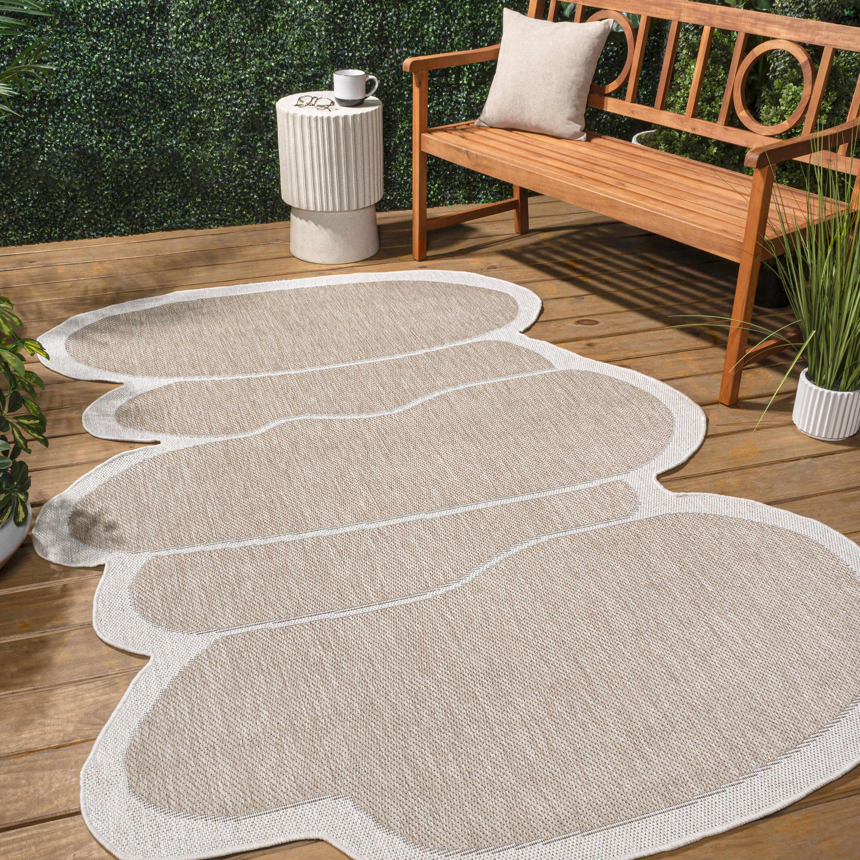 Jonathan Y Rustic 8' x 10' Area Rug, Beige/Cream, large