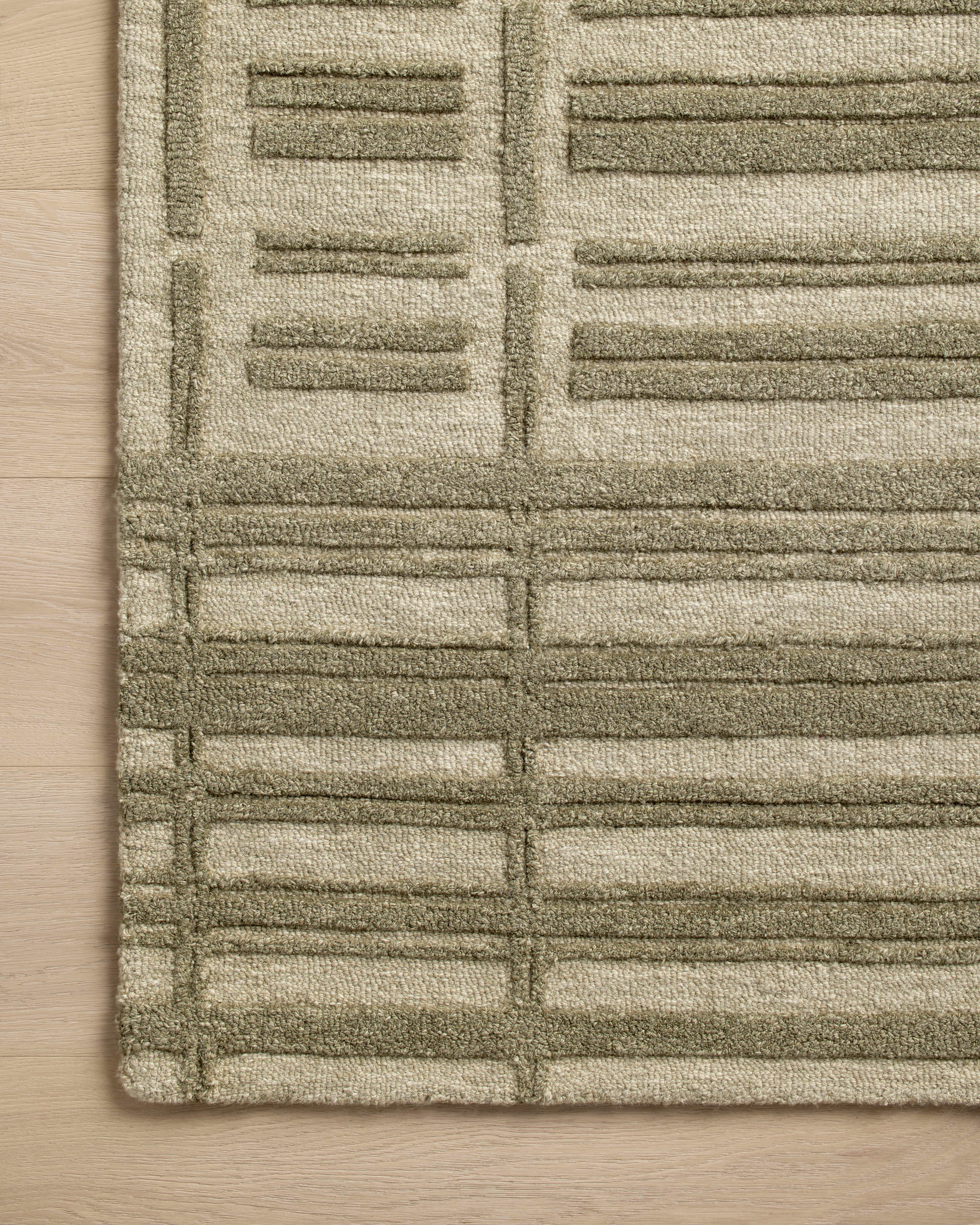 Chris Loves Julia x Loloi Bradley 5' x 7' 6" Area Rug, Sage/Olive, large