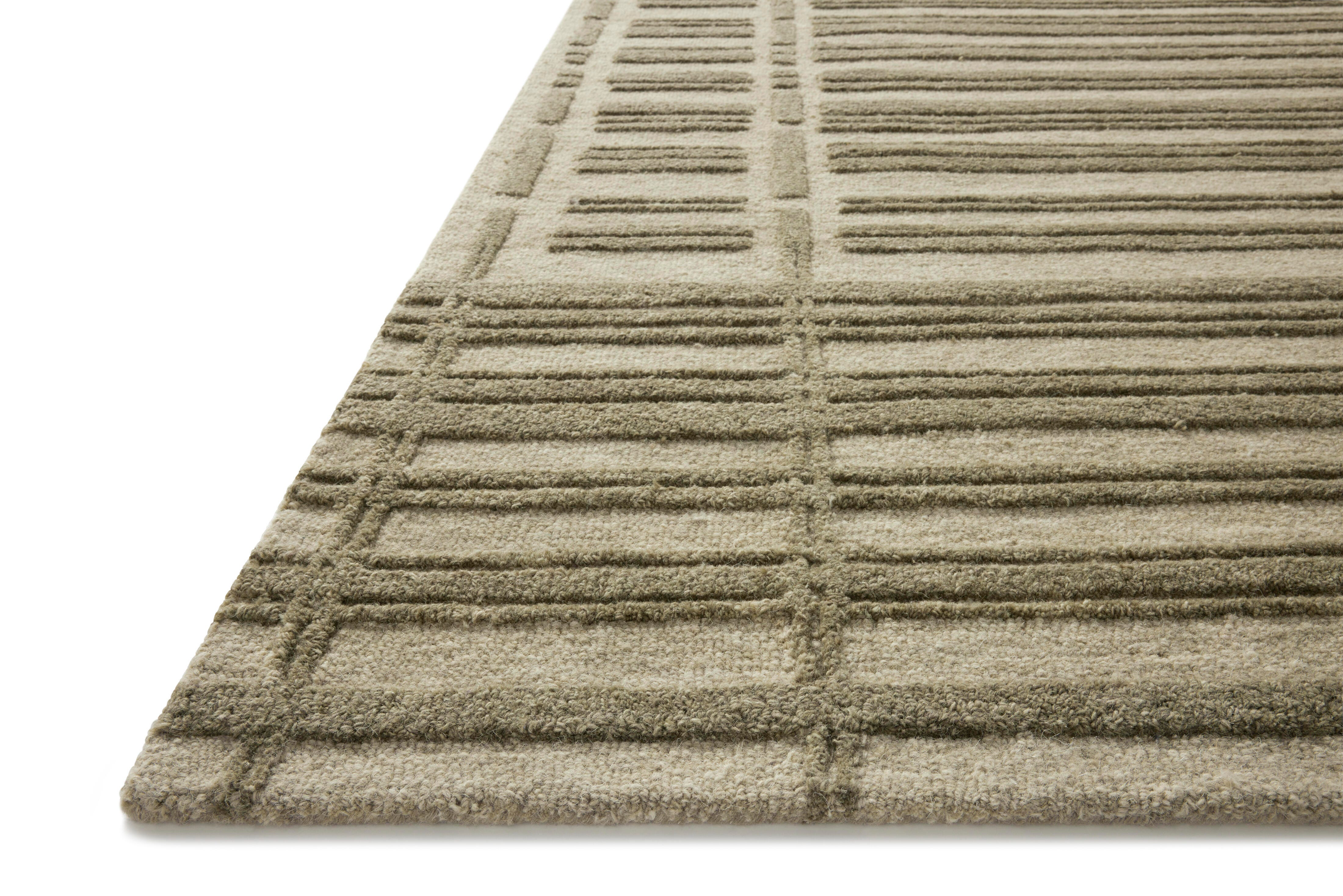 Chris Loves Julia x Loloi Bradley 5' x 7' 6" Area Rug, Sage/Olive, large