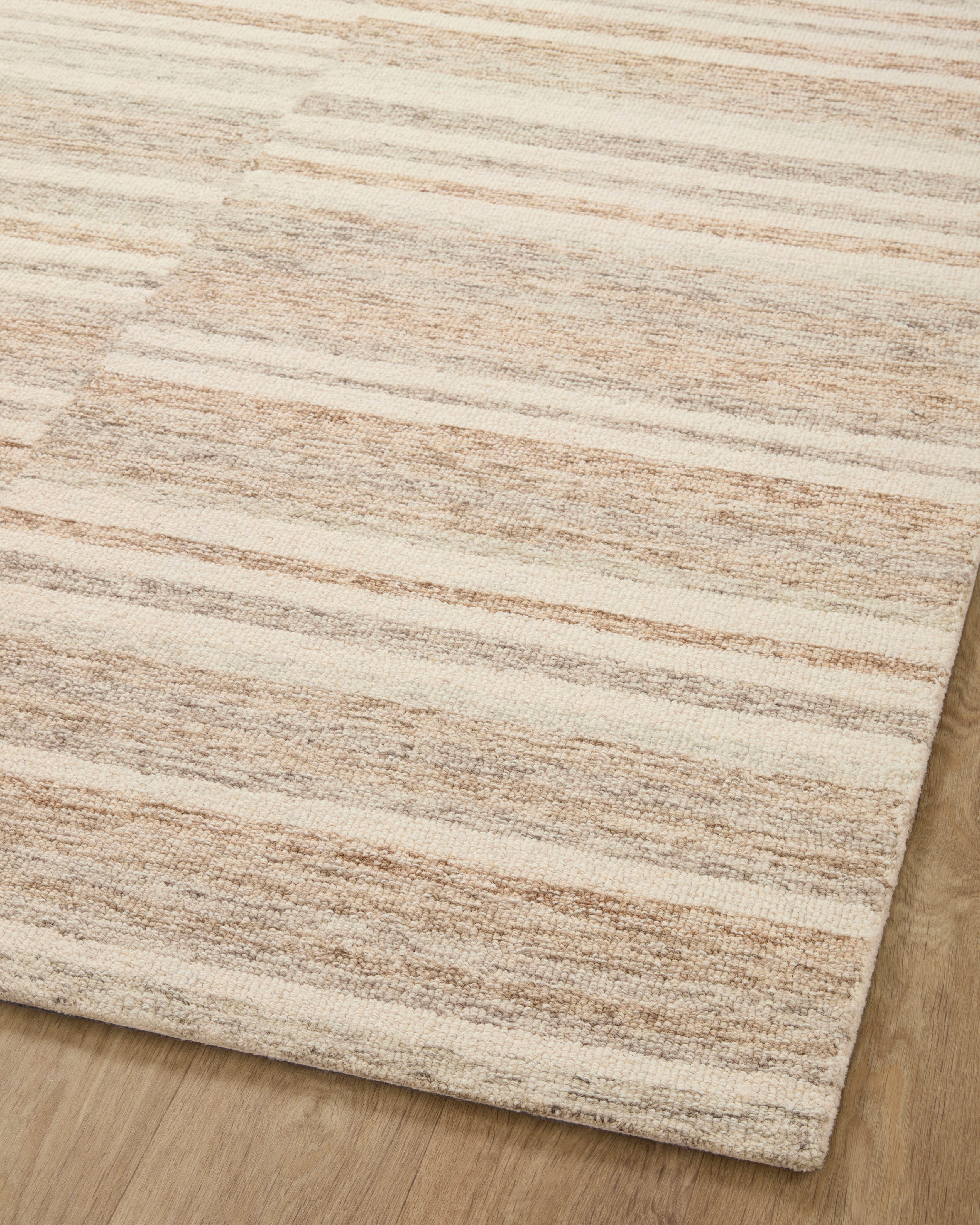 Chris Loves Julia x Loloi Chris 5' x 7' 6" Area Rug, Ivory/Clay, large