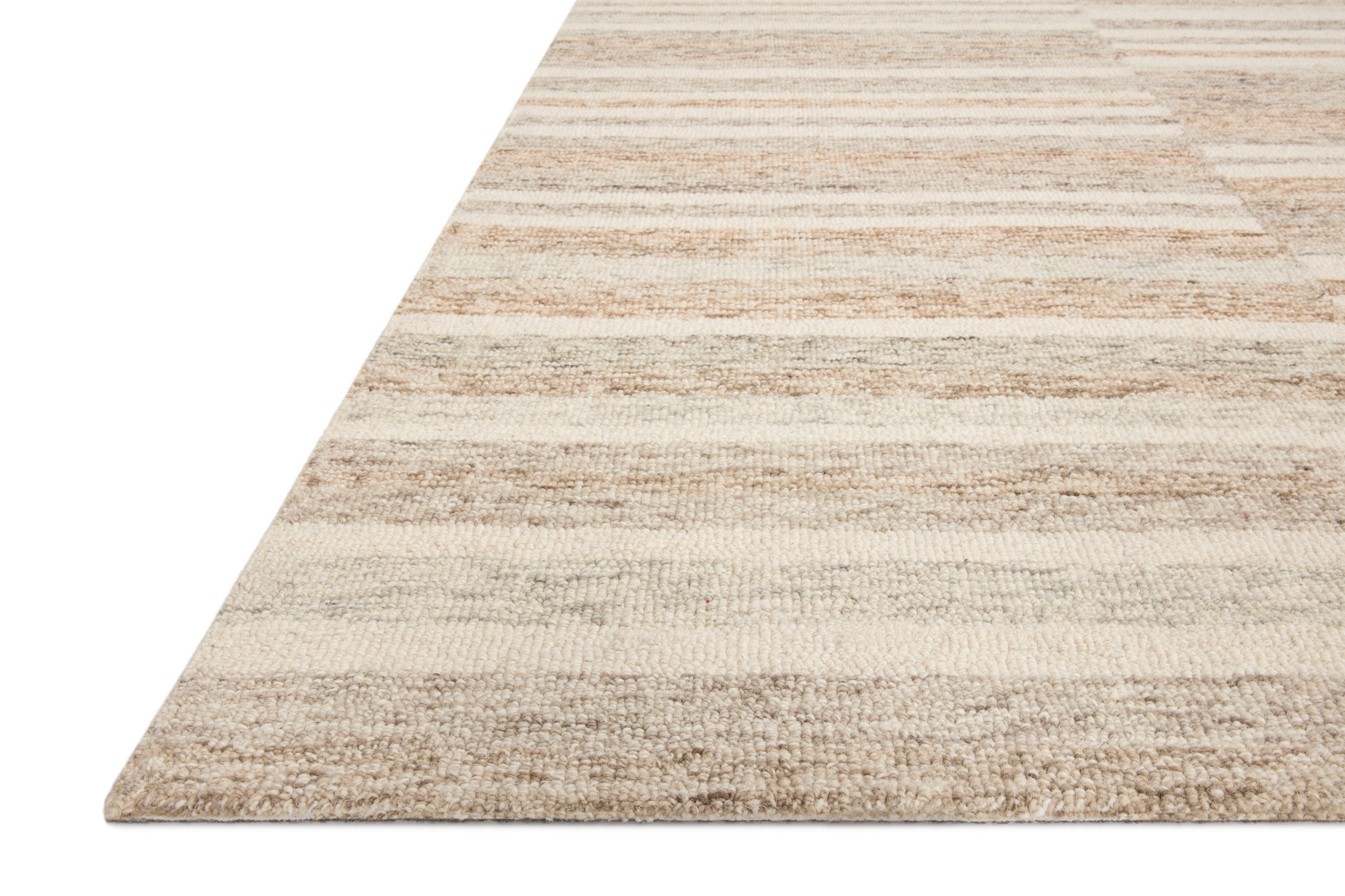 Chris Loves Julia x Loloi Chris 5' x 7' 6" Area Rug, Ivory/Clay, large