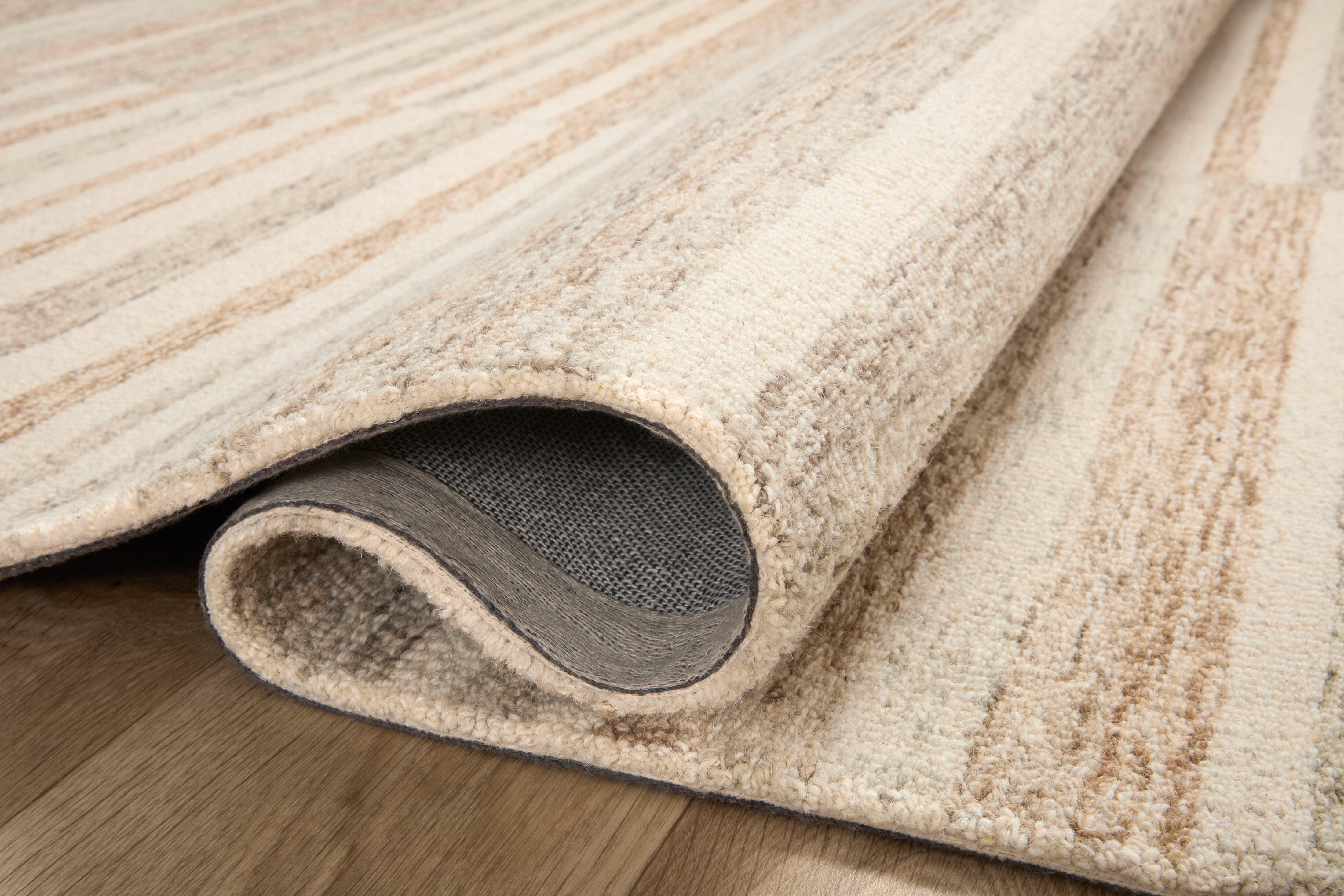 Chris Loves Julia x Loloi Chris 5' x 7' 6" Area Rug, Ivory/Clay, large