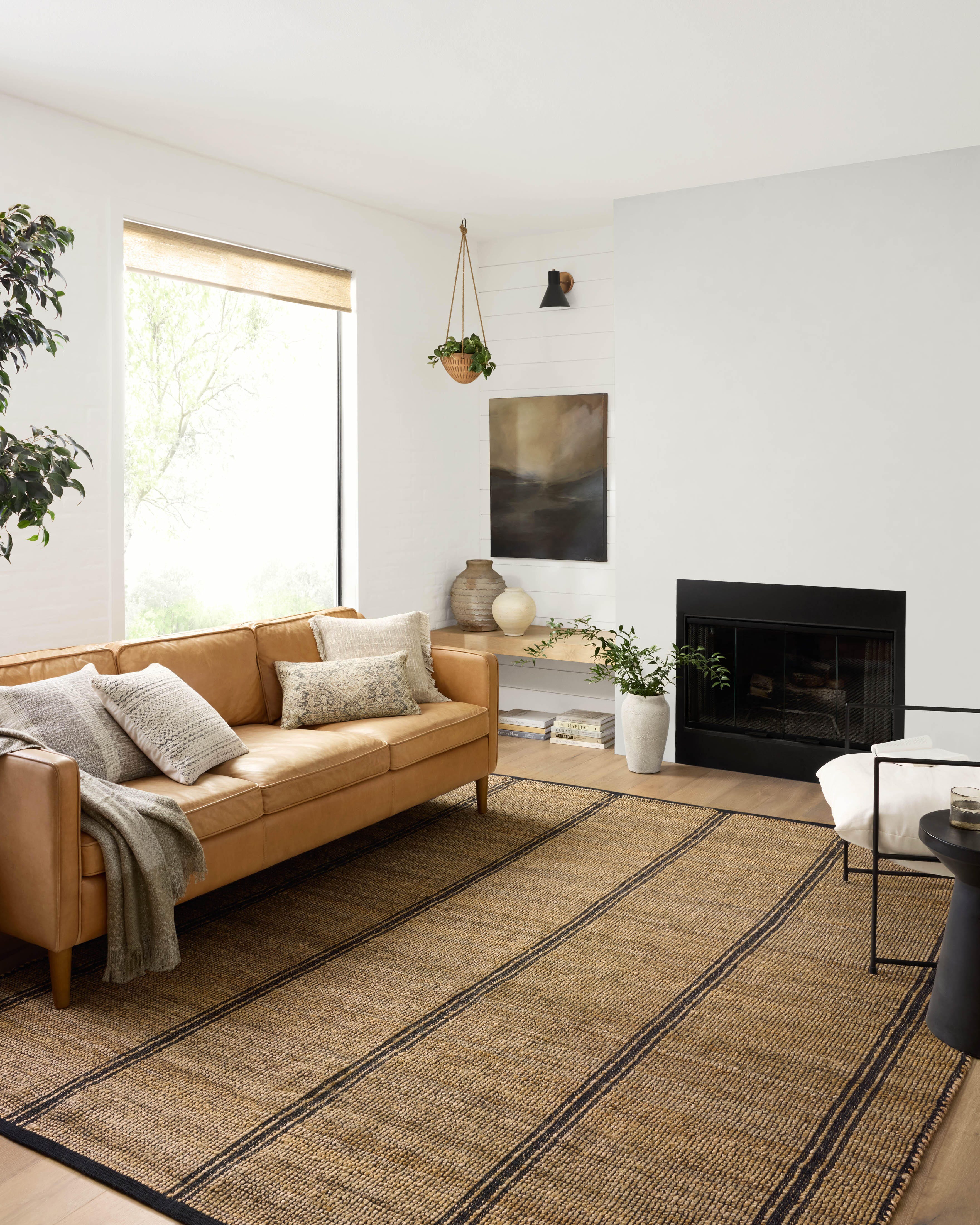 Angela Rose x Loloi Colton 5' x 7' Area Rug, Natural/Black, large