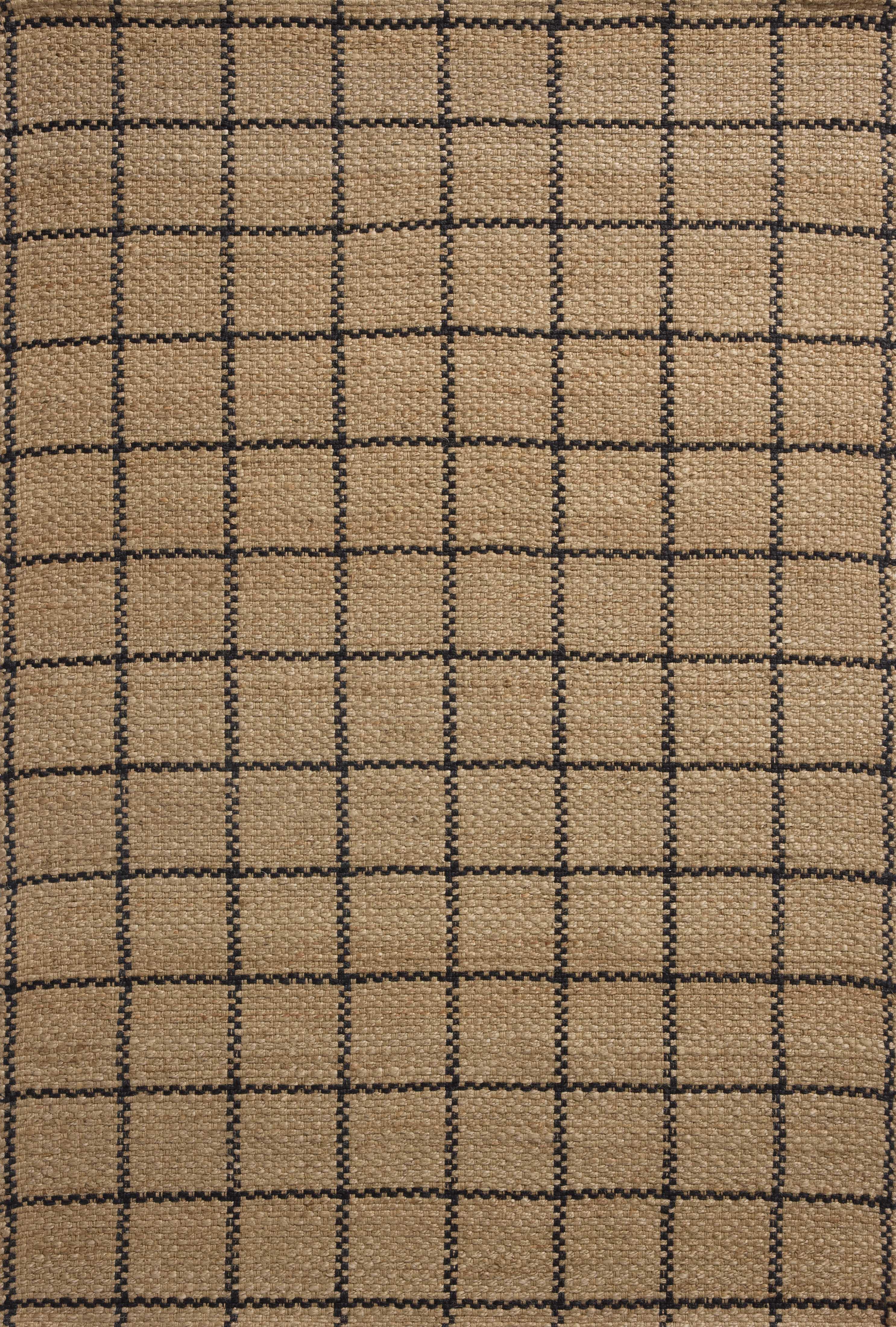 Chris Loves Julia x Loloi Fletcher 5' x 7' 6" Area Rug, Natural/Black, large