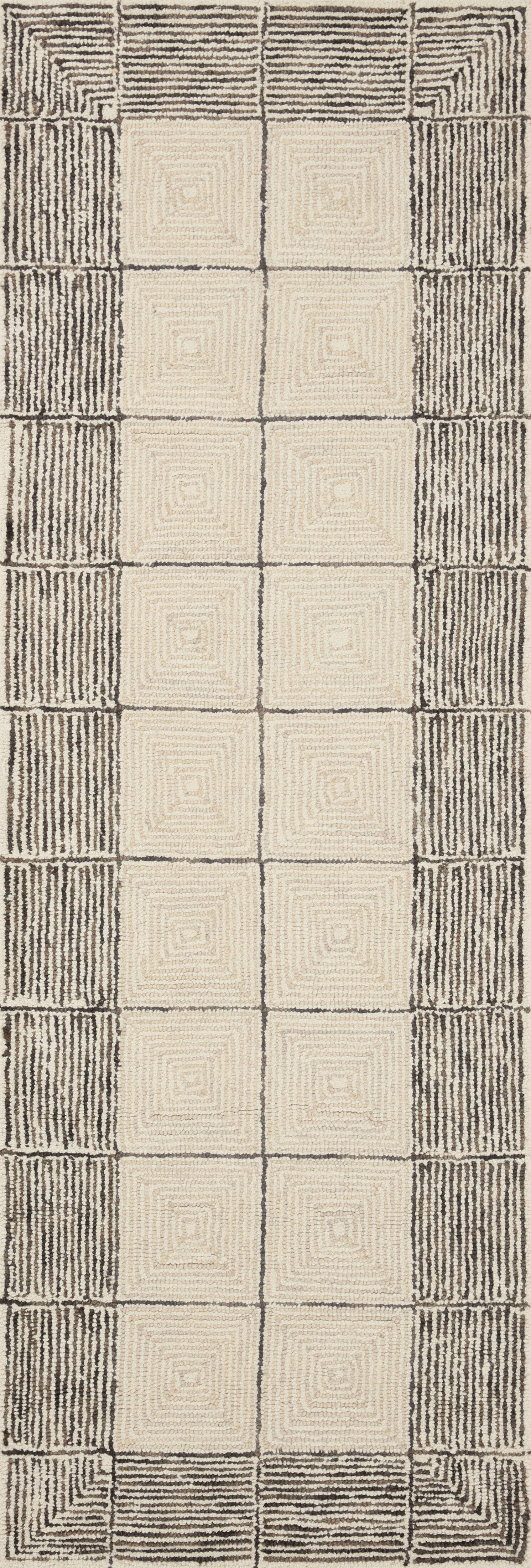 Chris Loves Julia x Loloi Francis 5' x 7' 6" Area Rug, Cream/Black, large