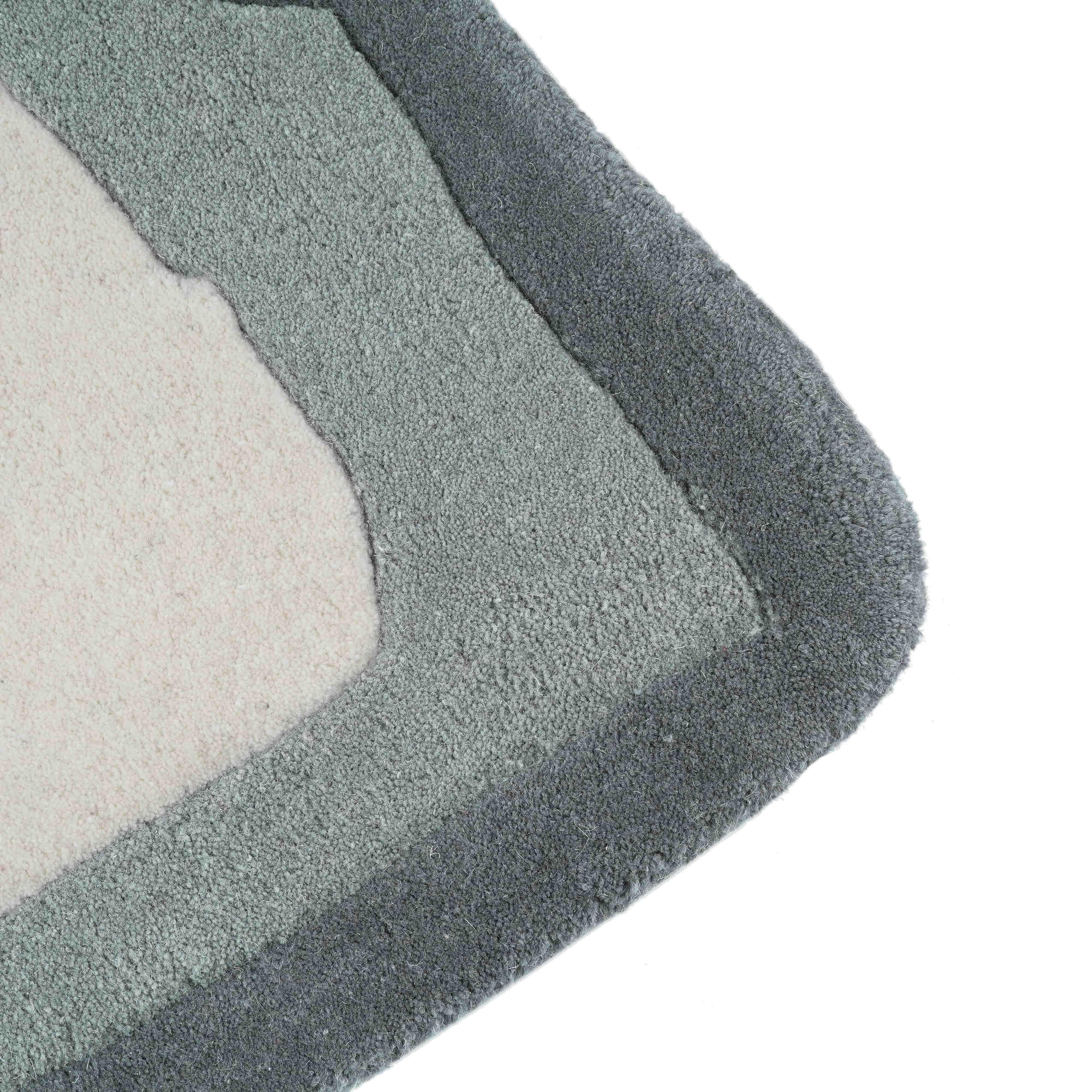 TOV Furniture Tarba 5' x 7' Bordered Area Rug, Gray, large