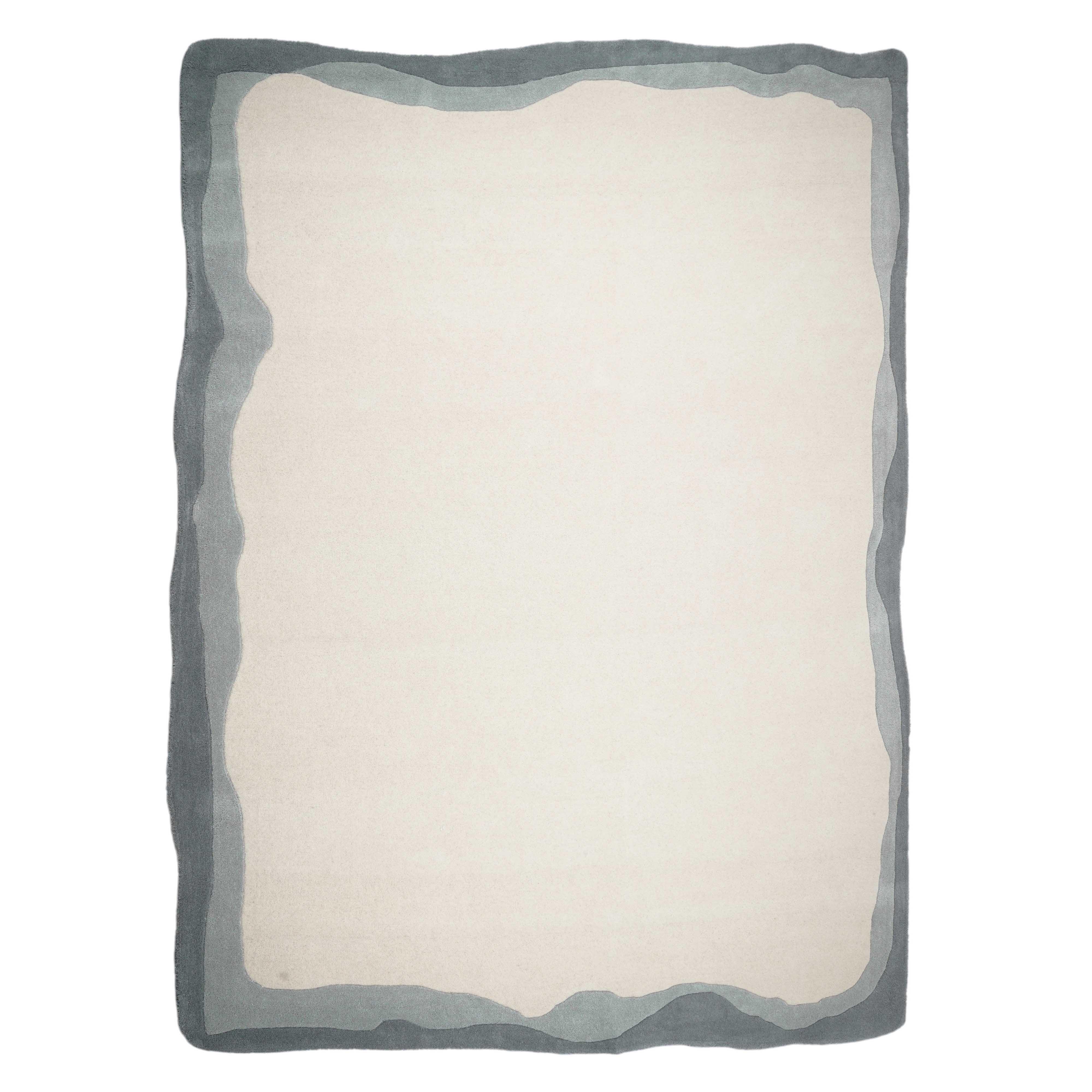 TOV Furniture Tarba 8' x 10' Bordered Area Rug, Gray, large