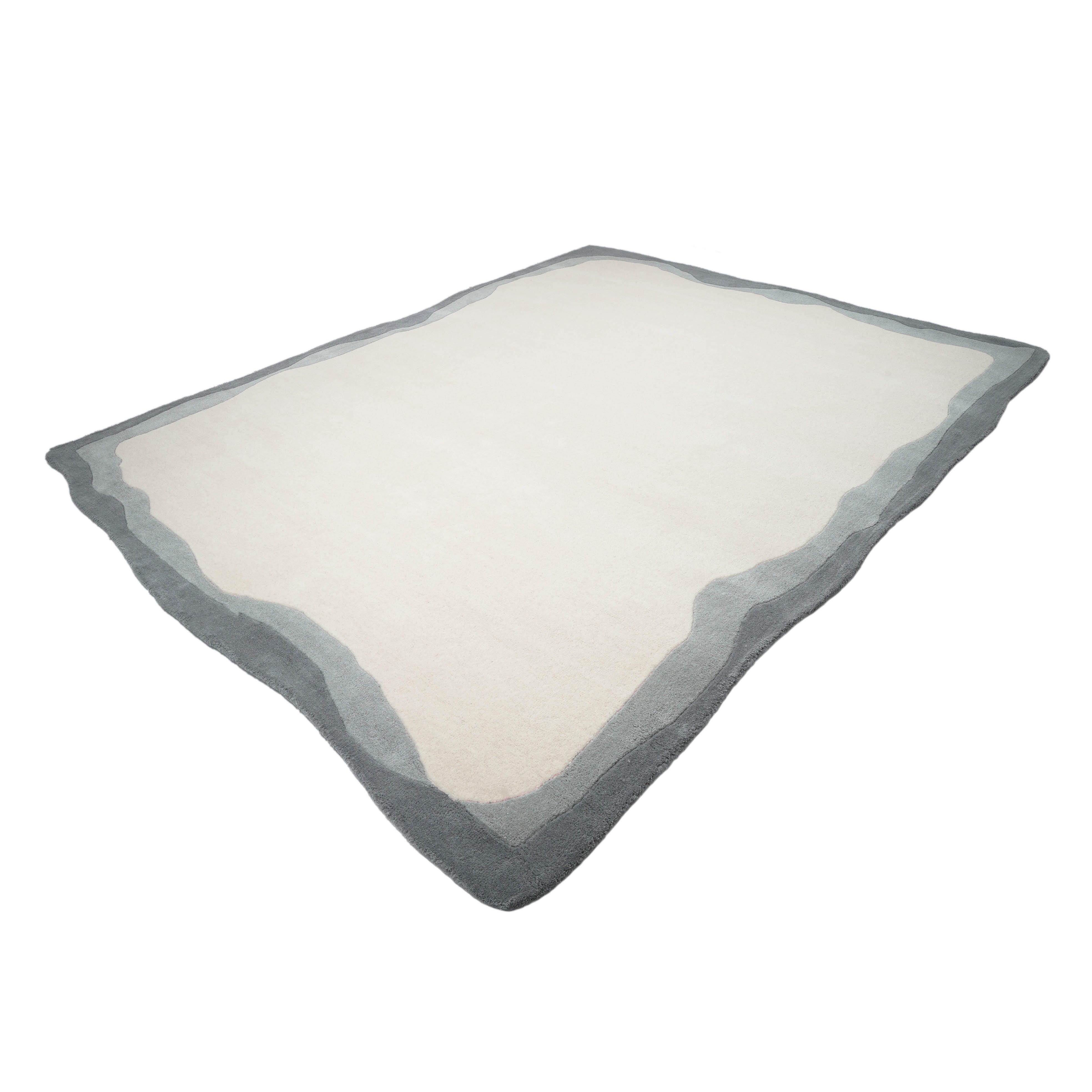 TOV Furniture Tarba 8' x 10' Bordered Area Rug, Gray, large