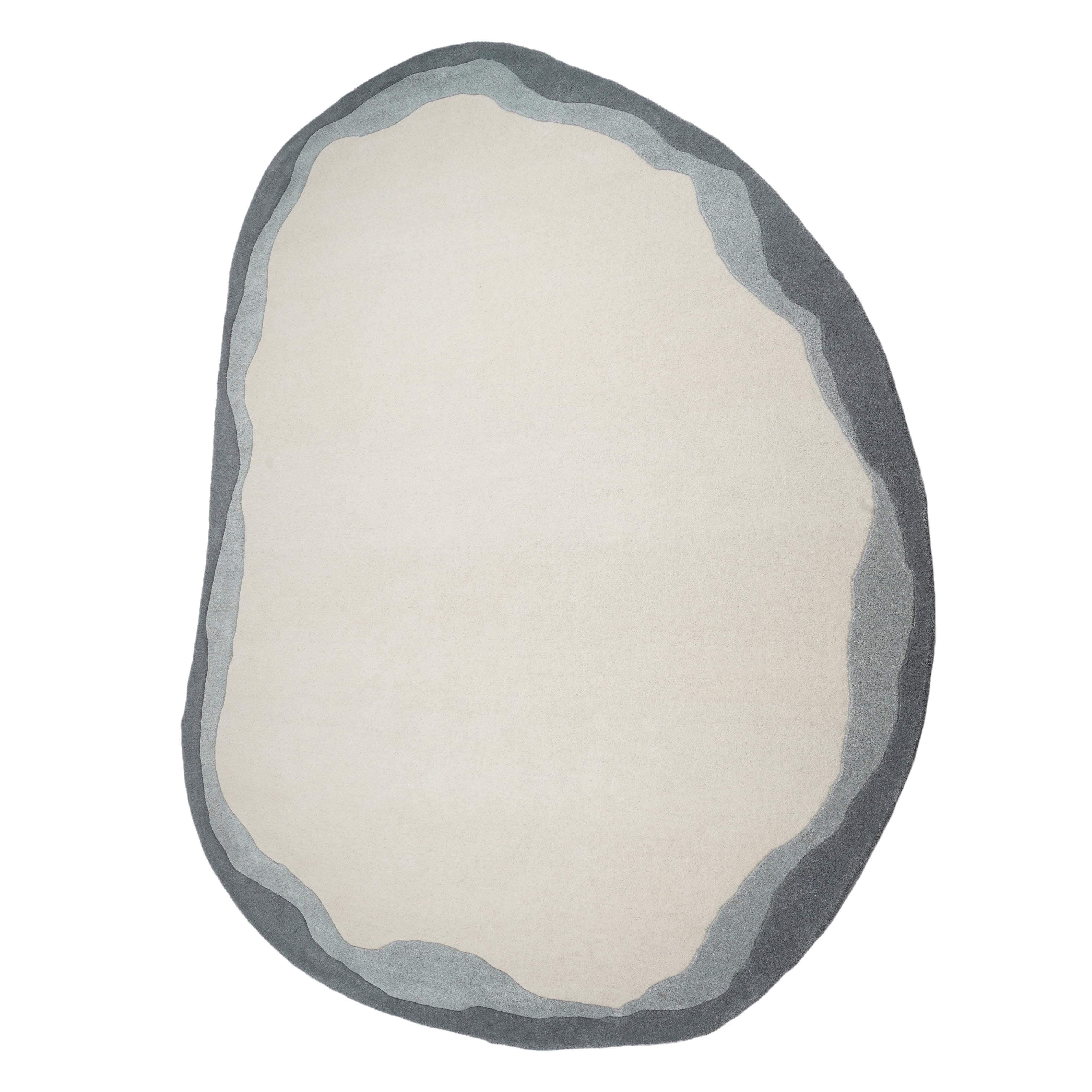 TOV Furniture Tarba 8' x 10' Solid Area Rug, Gray, large