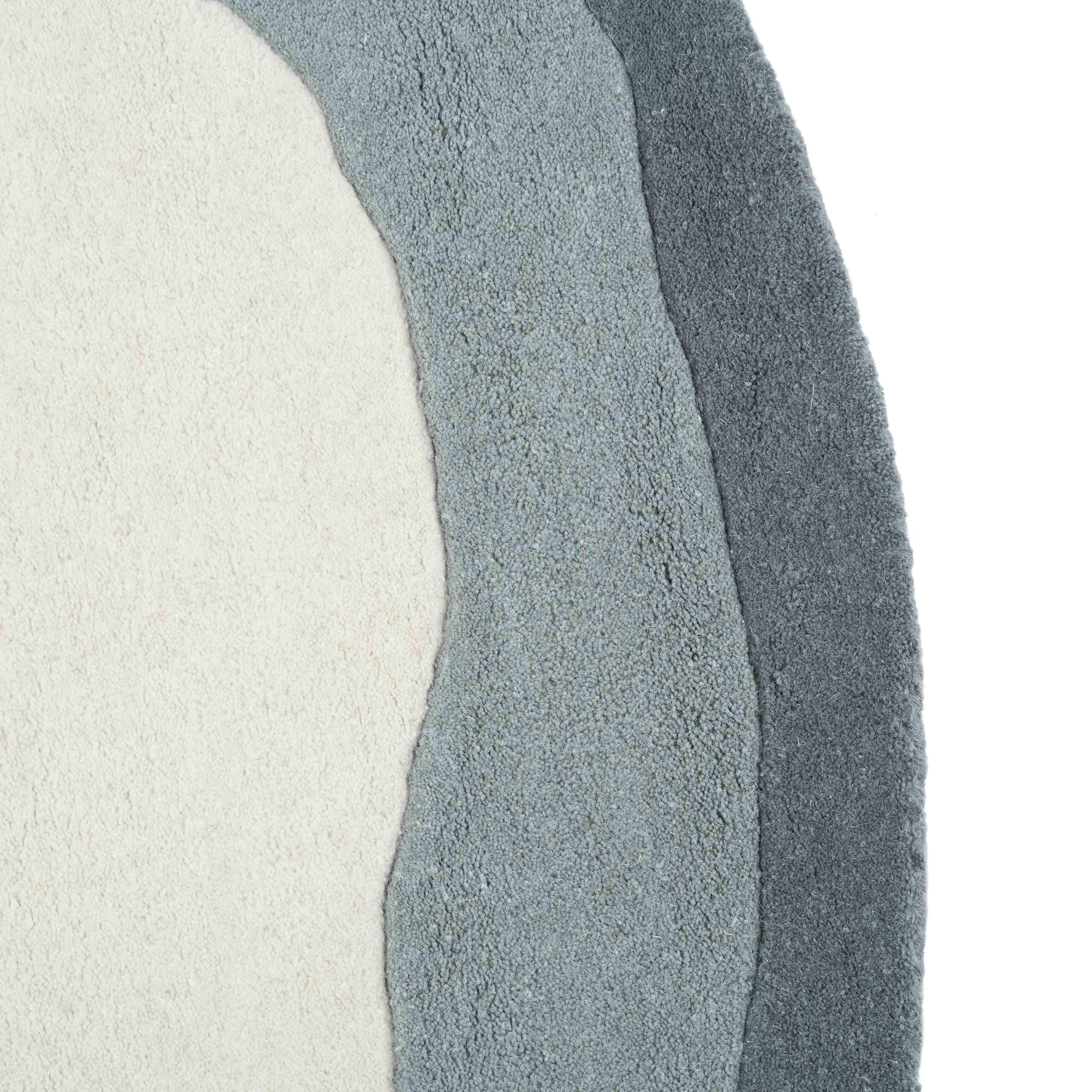 TOV Furniture Tarba 8' x 10' Solid Area Rug, Gray, large
