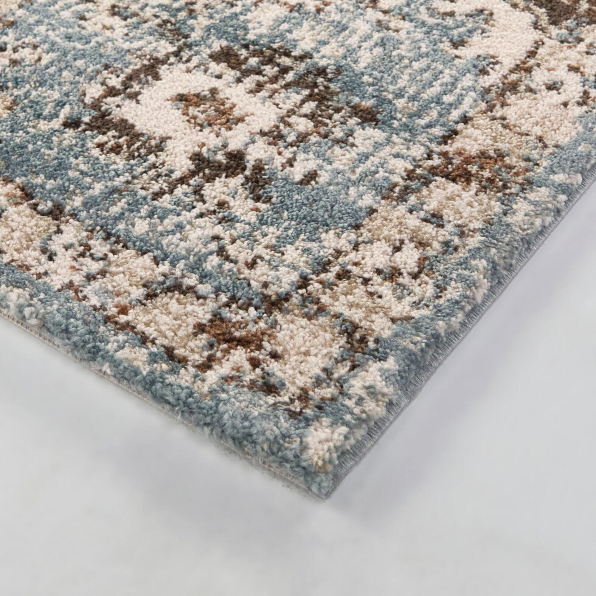 Balta Rugs Annan 7' 10" x 10' Floral Area Rug, Copper/Blue, large