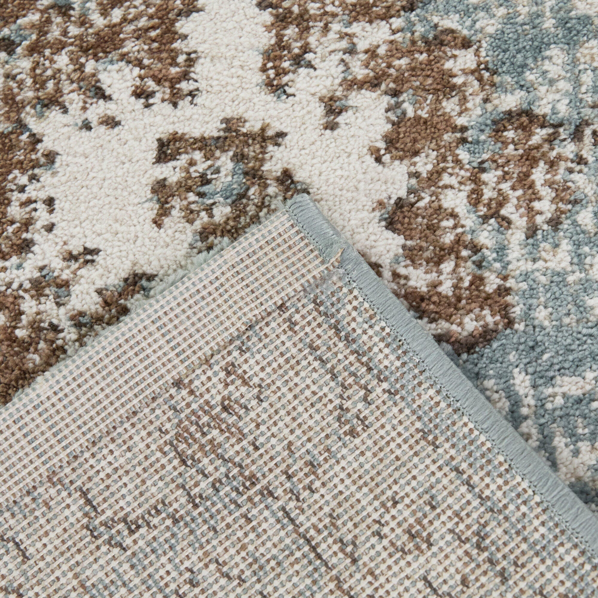 Balta Rugs Annan 5' 3" x 7' Floral Area Rug, Copper/Blue, large