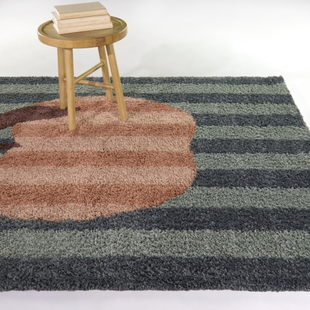 Balta Rugs Apple Stripe 3' 11" x 5' 7" Area Rug, Blue, rollover