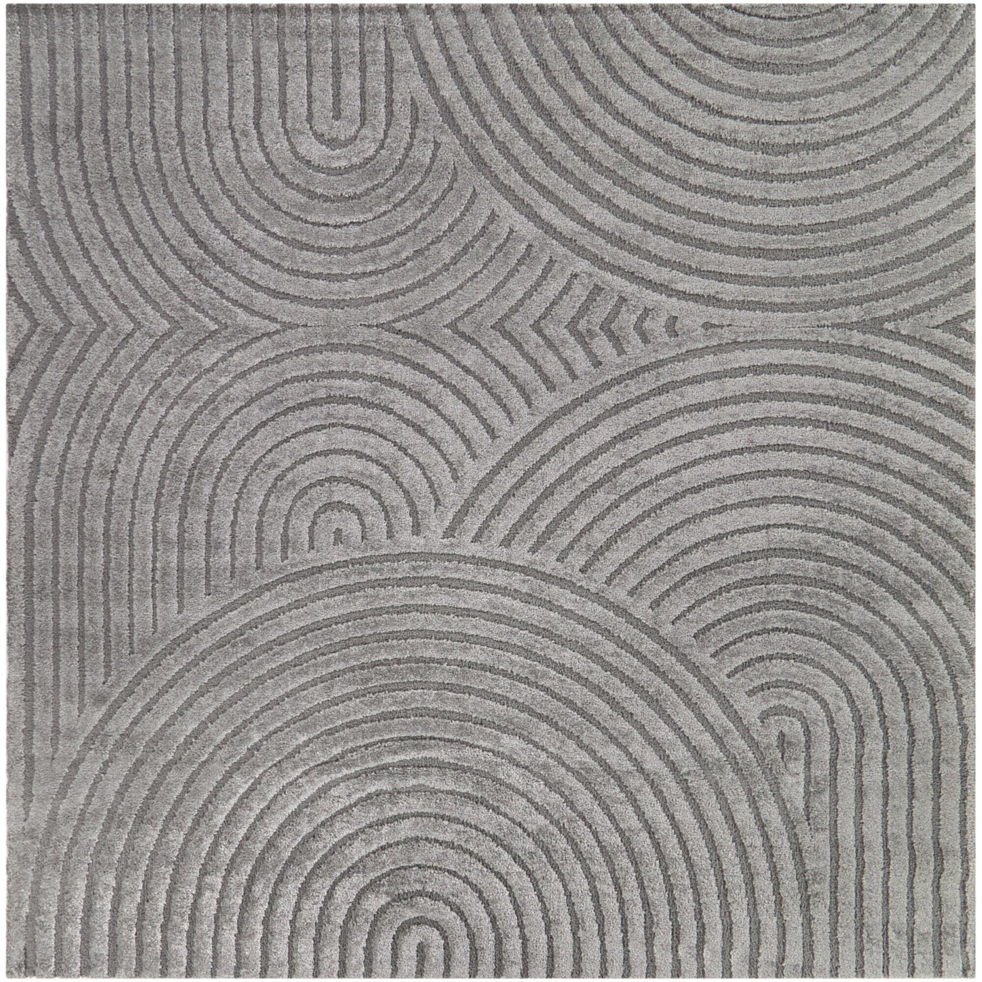 Balta Rugs Caserio 6' 7" x 6' 7" Area Rug, Gray, large