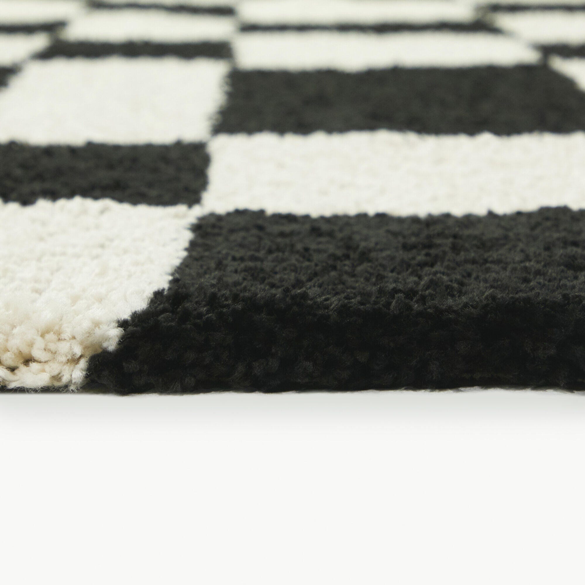 Balta Rugs Checkered 5' 3" x 7' Area Rug, Black, large