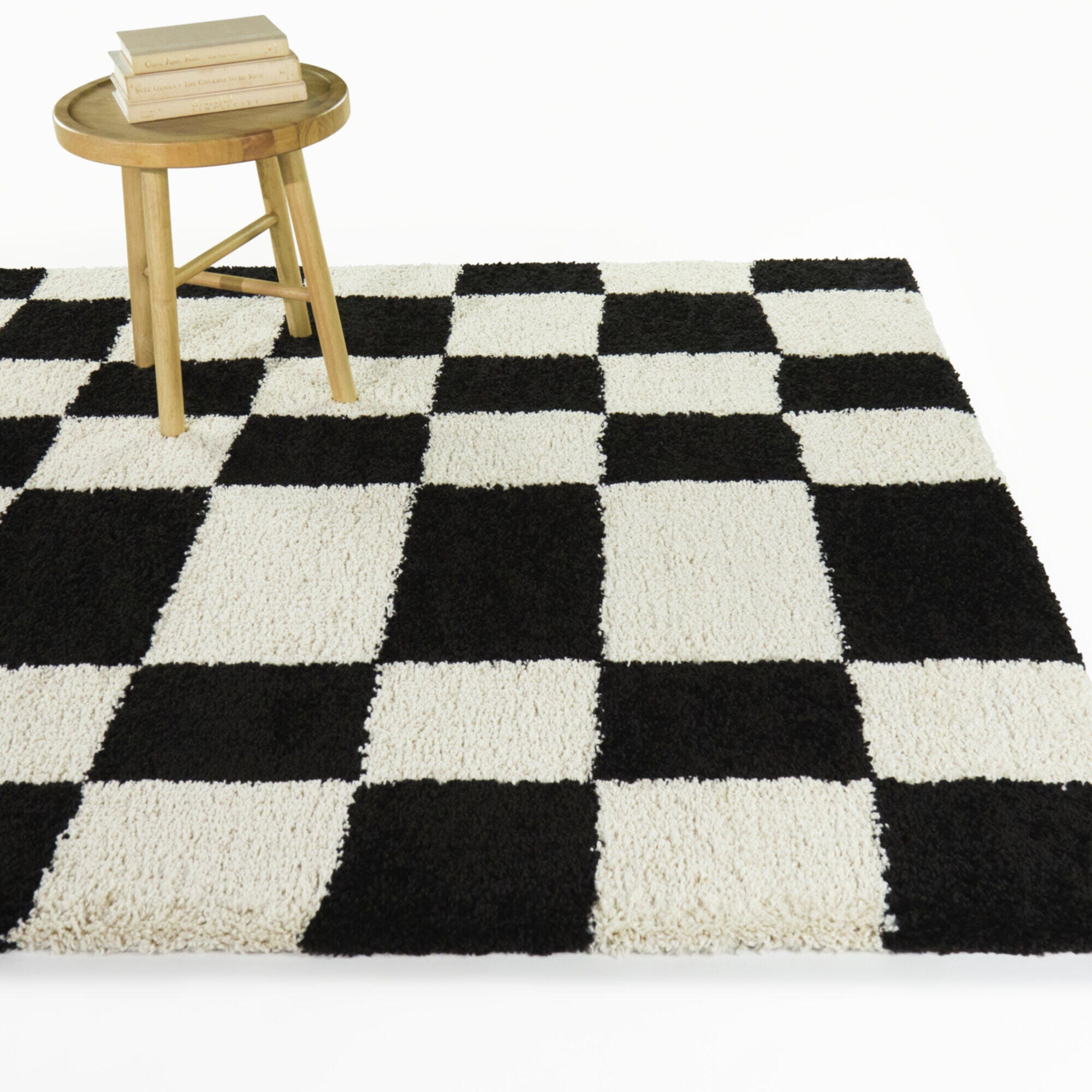 Balta Rugs Checkered 7' 10" x 10' Area Rug, Black, rollover