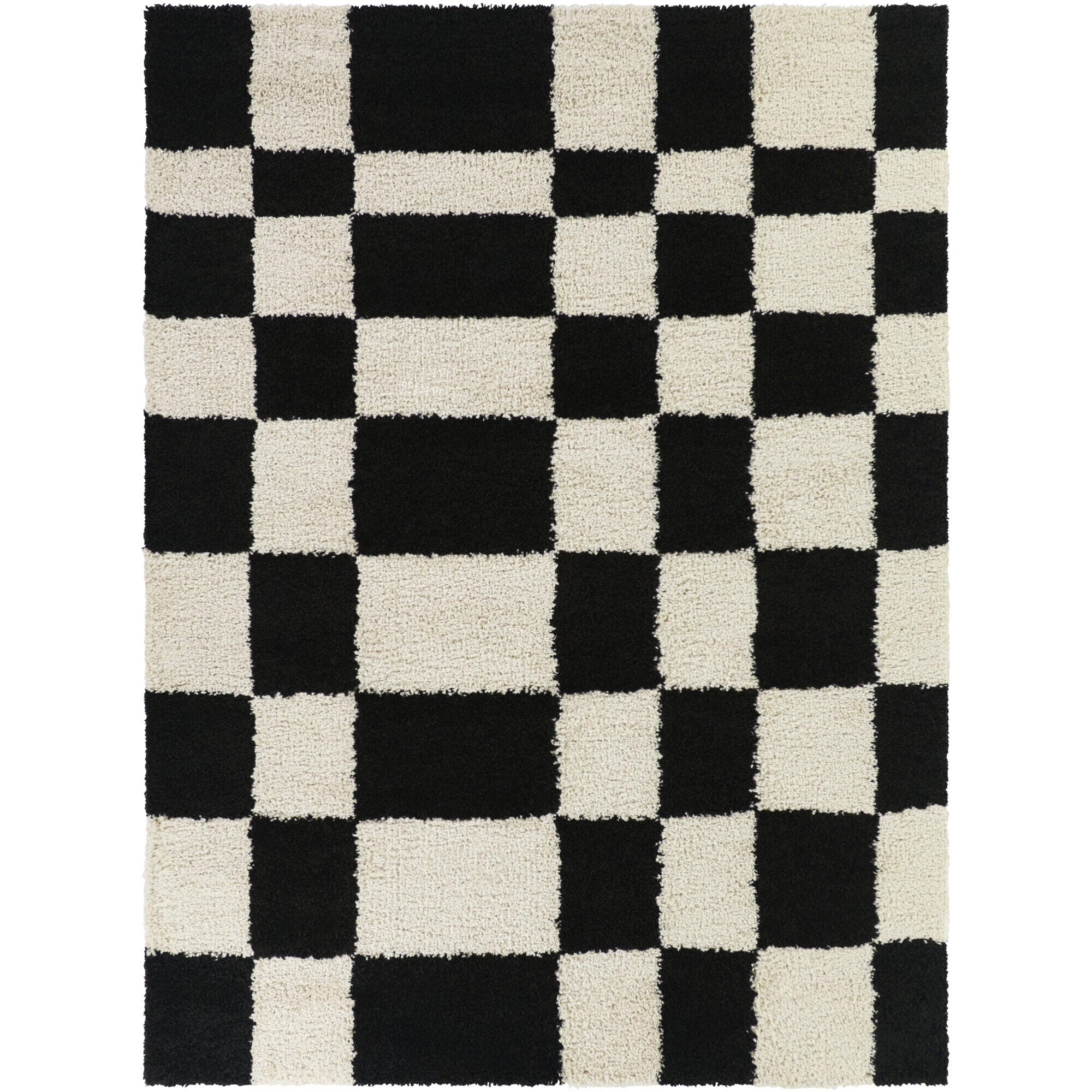 Balta Rugs Checkered 7' 10" x 10' Area Rug, Black, large