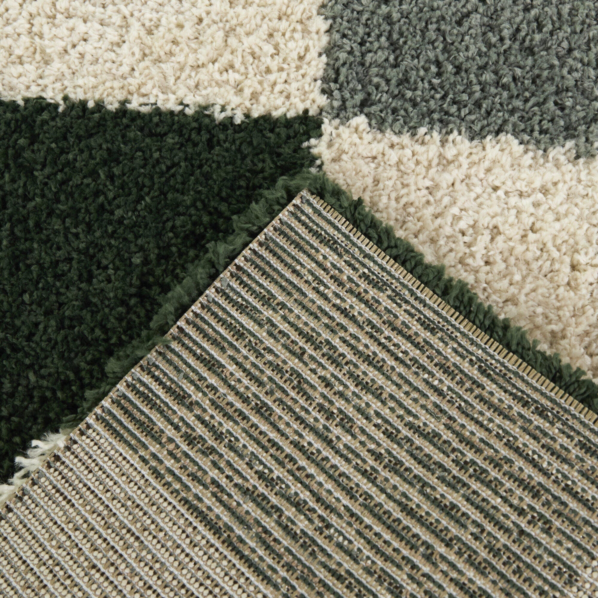 Balta Rugs Checkered 5' 3" x 7' Area Rug, Green, large