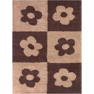 Balta Rugs Floral 5' 3" x 7' Area Rug, Maroon, large