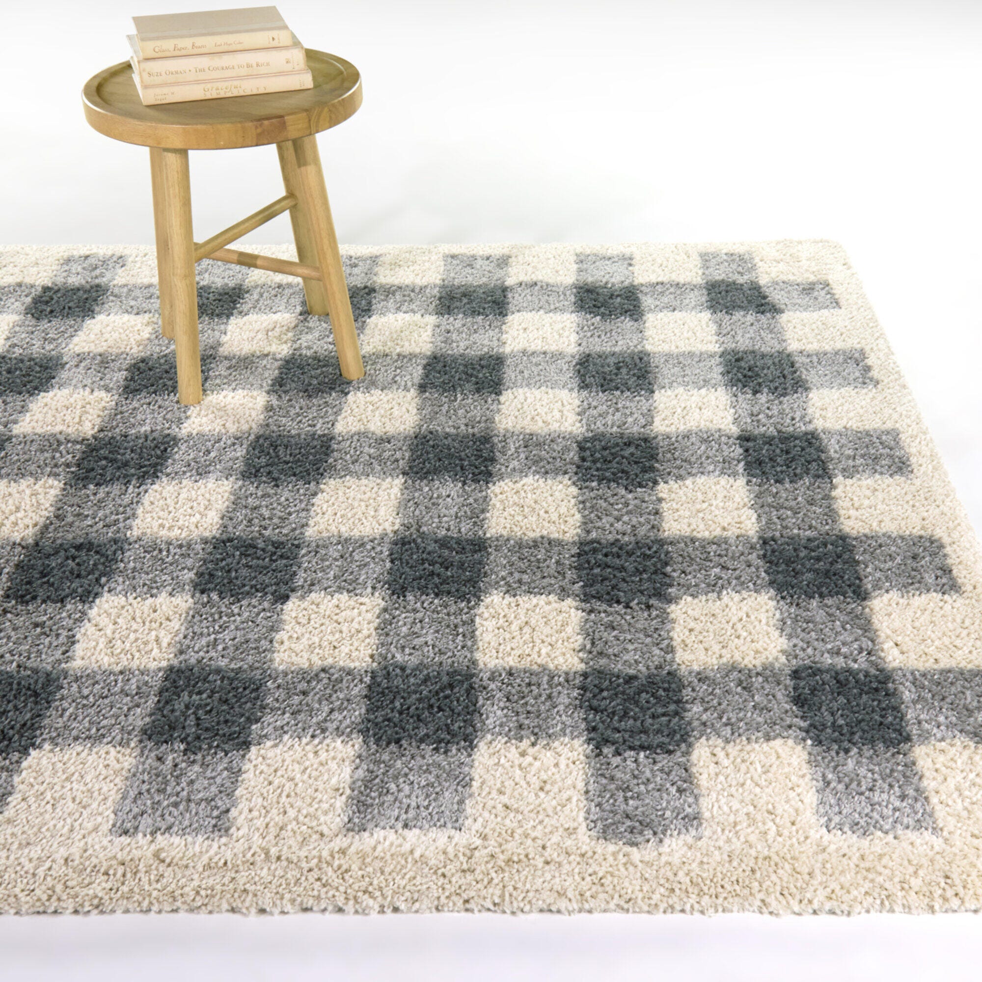 Balta Rugs Plaid 3' 11" x 5' 7" Area Rug, Blue, rollover