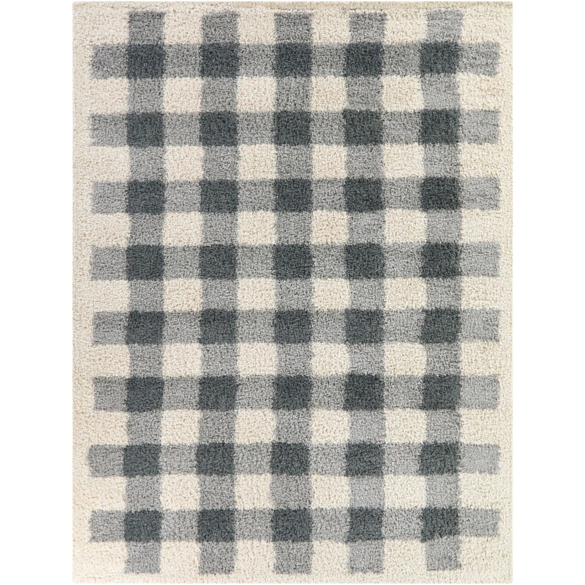 Balta Rugs Plaid 3' 11" x 5' 7" Area Rug, Blue, large