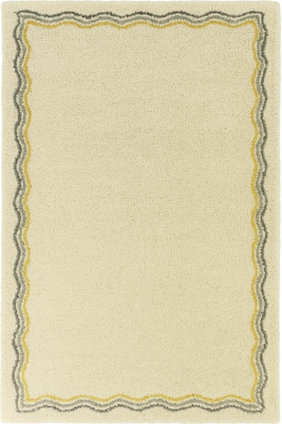 Balta Rugs Scallop 7' 10" x 10' Bordered Area Rug, Cream, large
