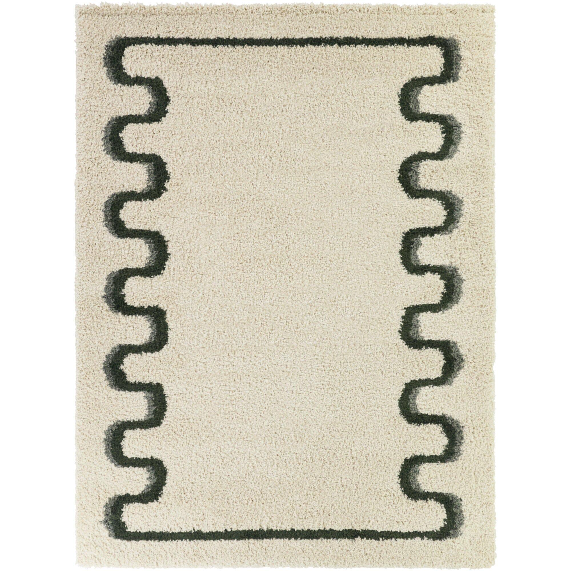 Balta Rugs Squiggle 5' 3" x 7' Area Rug, Green, large