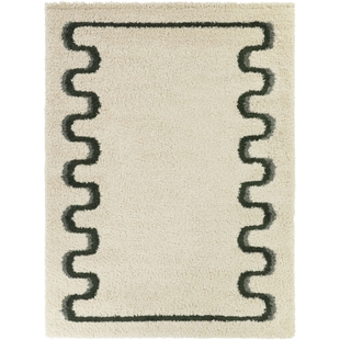 Balta Rugs Squiggle 5' 3" x 7' Area Rug, Green, large