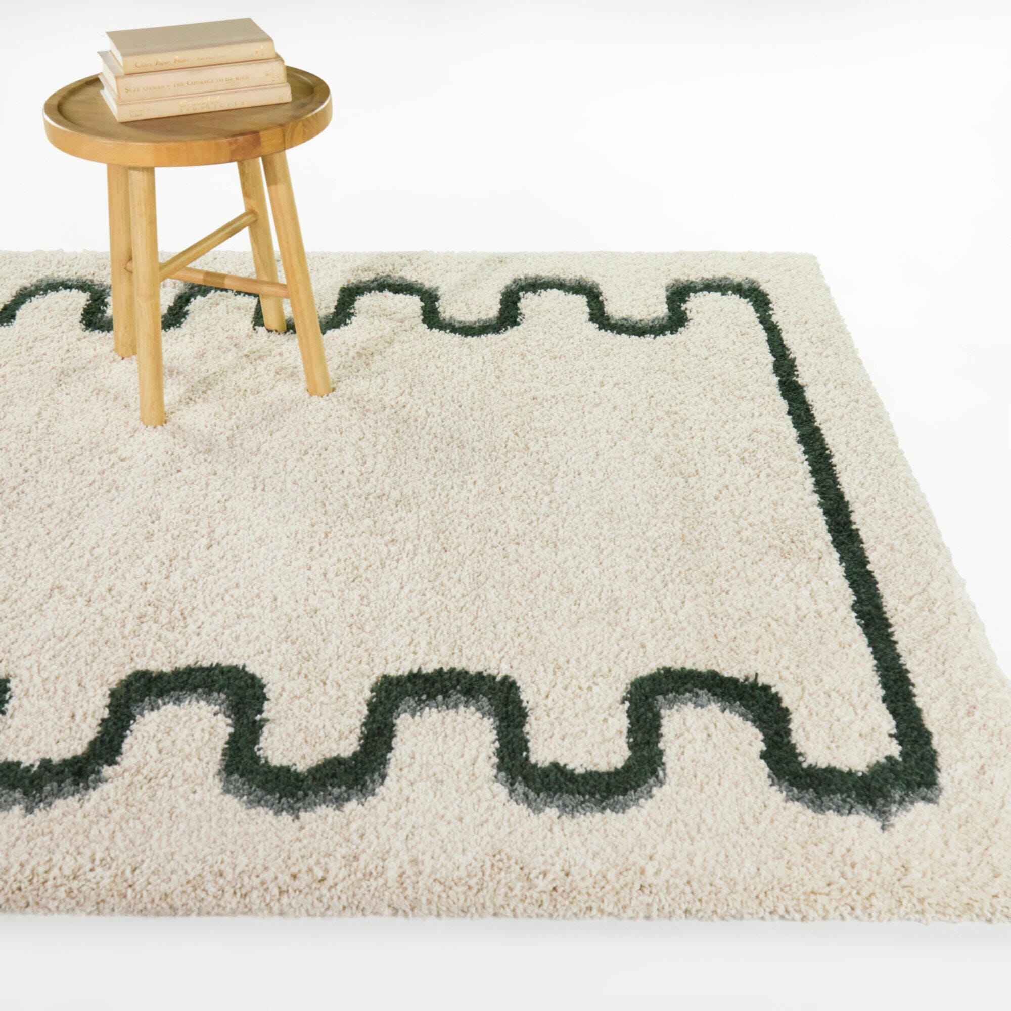 Balta Rugs Squiggle 7' 10" x 10' Bordered Area Rug, Green, rollover