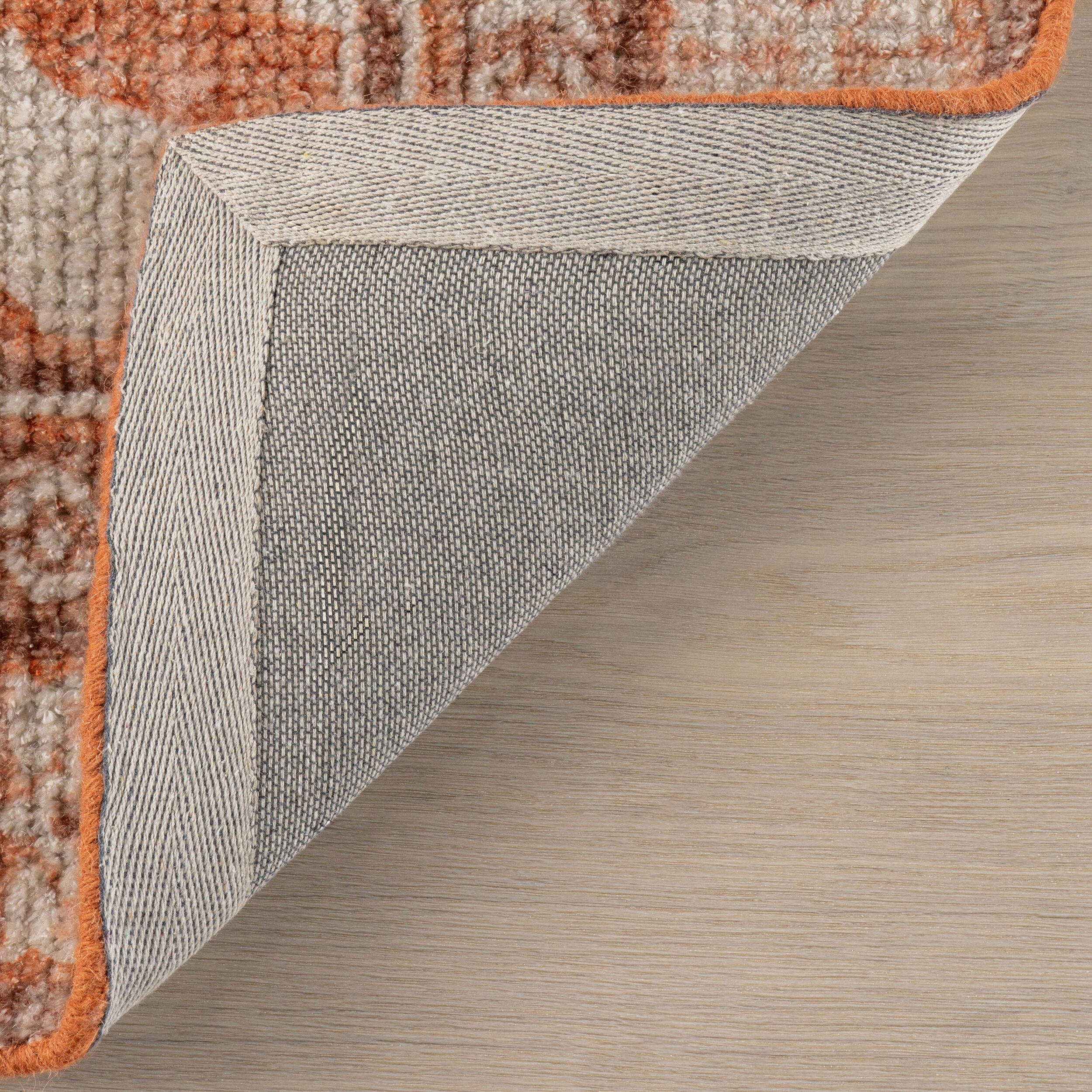 Padma Lakshmi x Rugs USA Botanica 2' x 6' Area Rug, Orange, large
