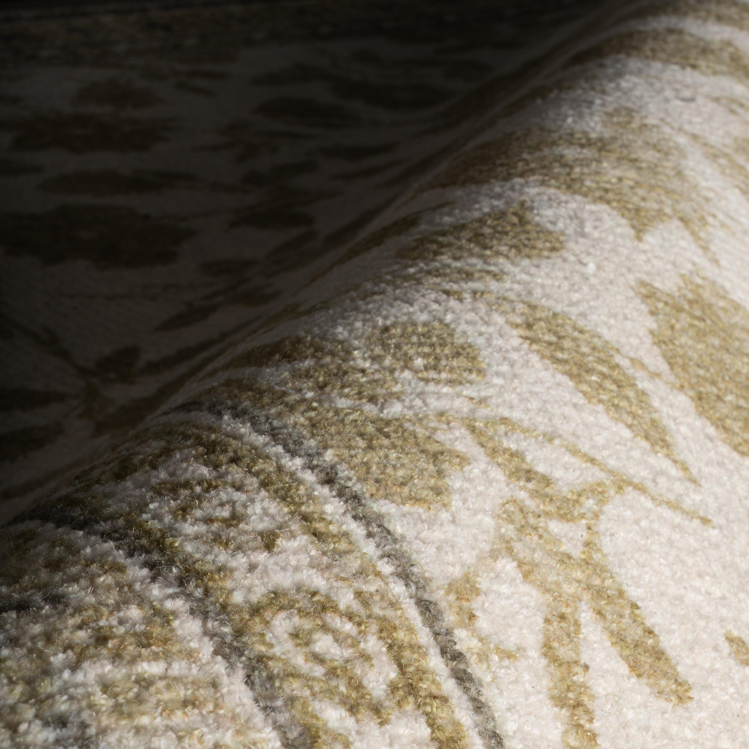 Padma Lakshmi x Rugs USA Botanica 2' x 6' Area Rug, Olive Green, large