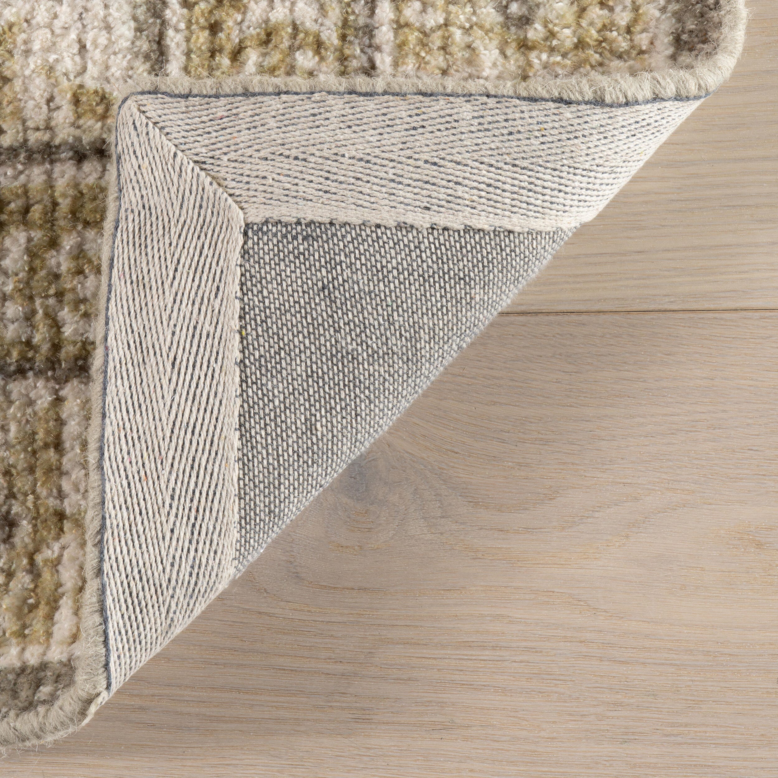 Padma Lakshmi x Rugs USA Botanica 2' x 6' Area Rug, Olive Green, large