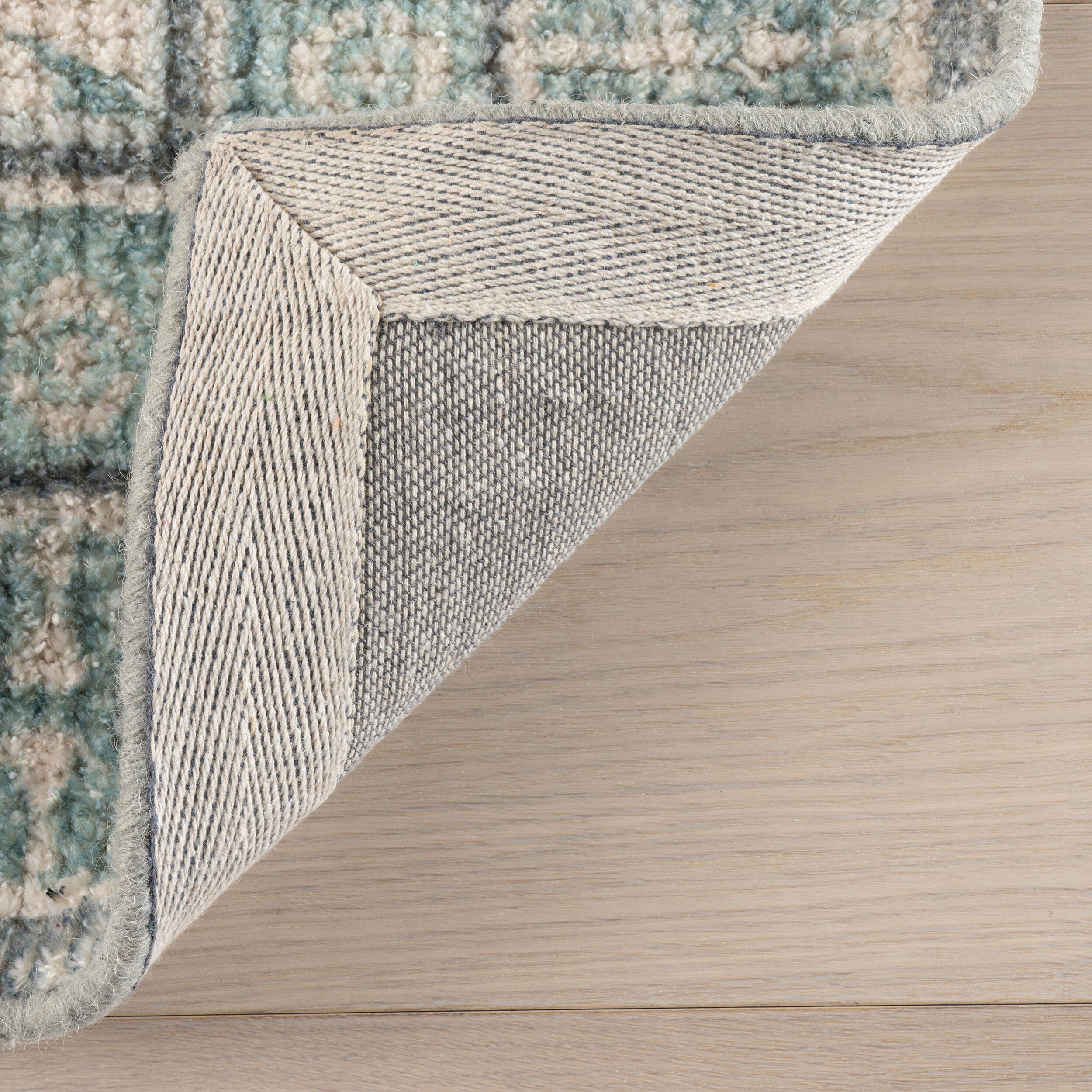 Padma Lakshmi x Rugs USA Botanica 4' x 6' Area Rug, Teal, large