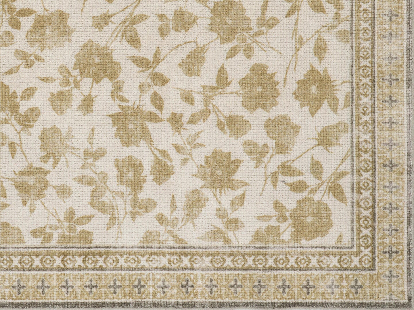 Padma Lakshmi x Rugs USA Botanica 5' x 8' Area Rug, Olive Green, large