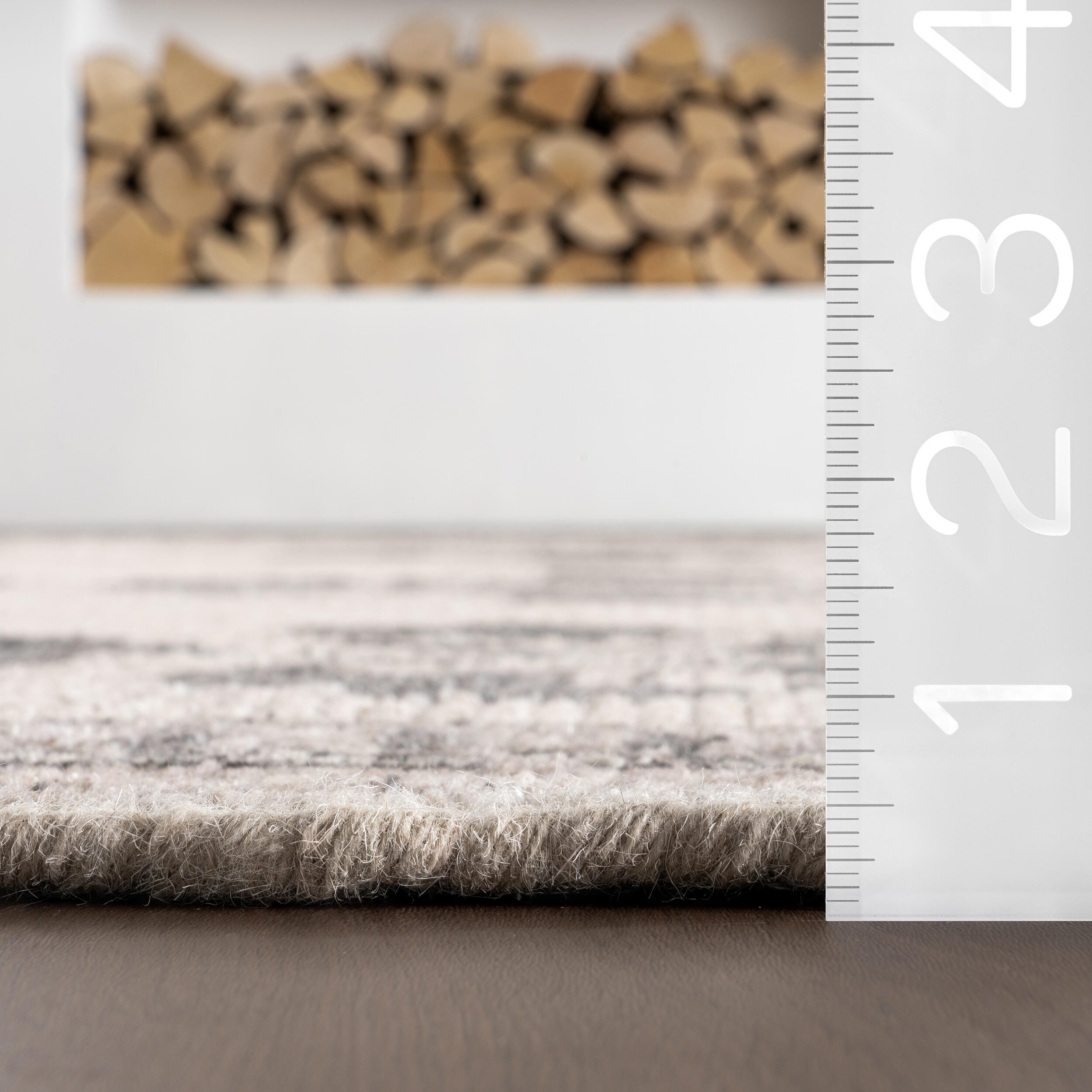 Padma Lakshmi x Rugs USA Floris 4' x 6'  Area Rug, Light Beige, large