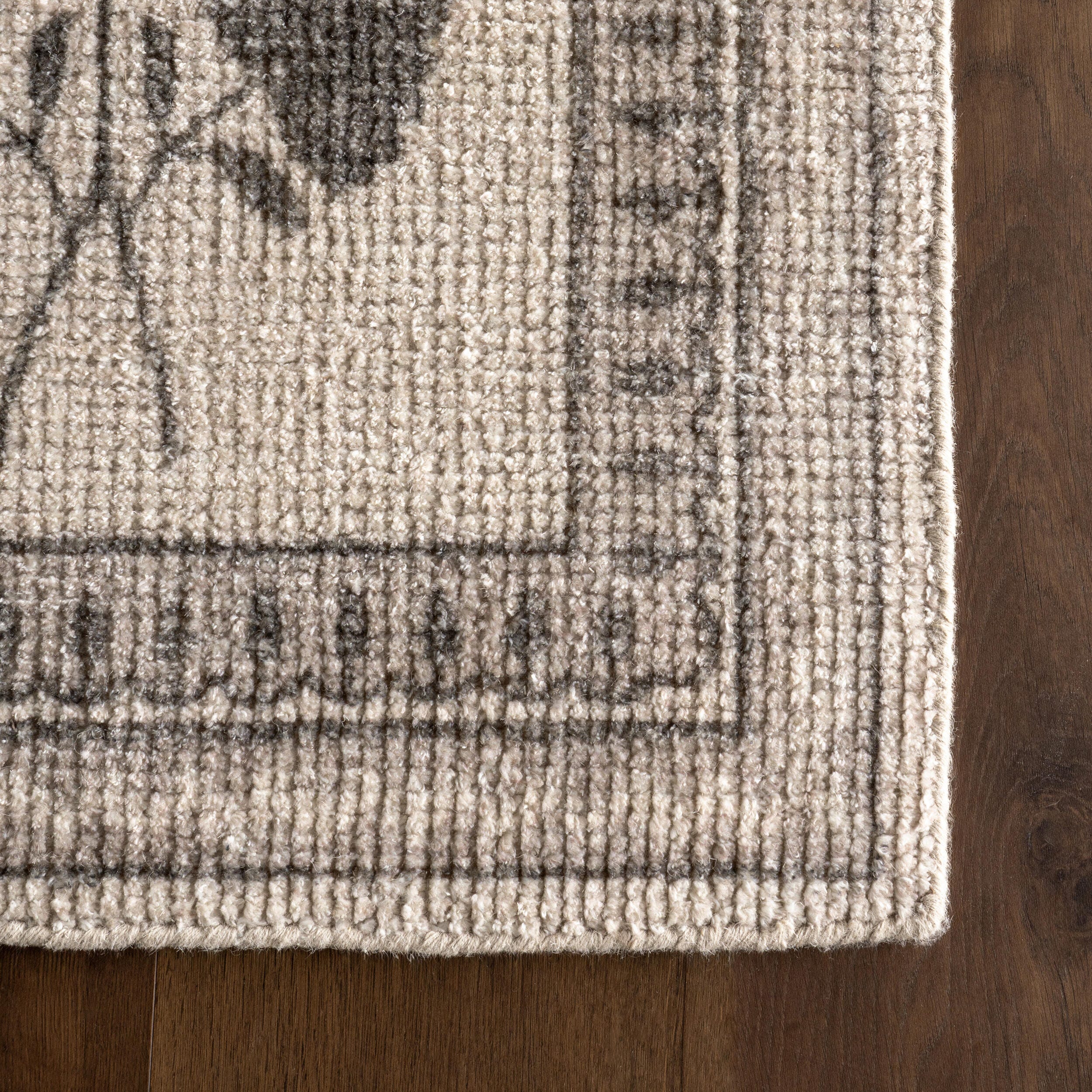 Padma Lakshmi x Rugs USA Floris 4' x 6'  Area Rug, Light Beige, large