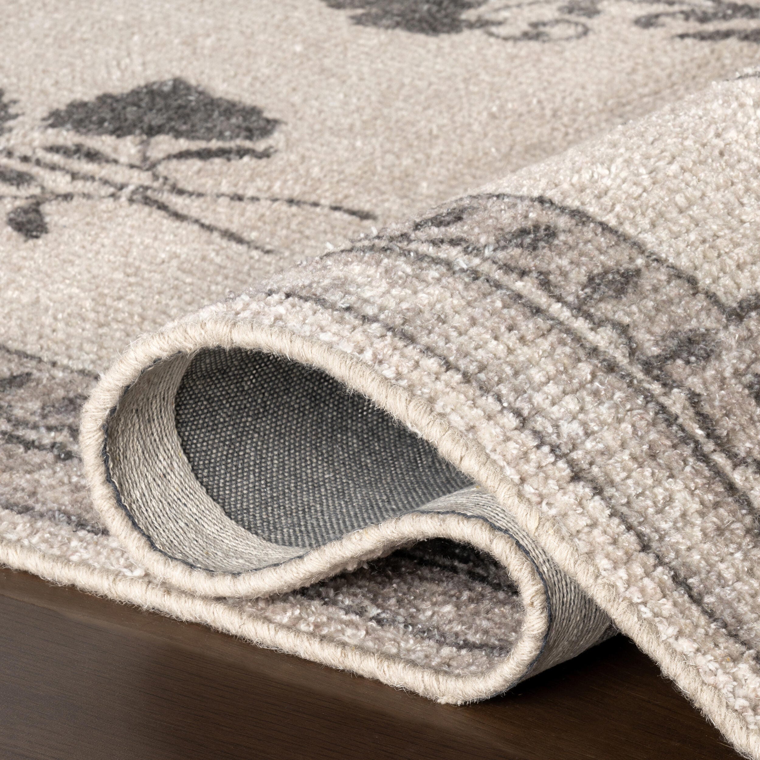 Padma Lakshmi x Rugs USA Floris 5' x 8'  Area Rug, Light Beige, large