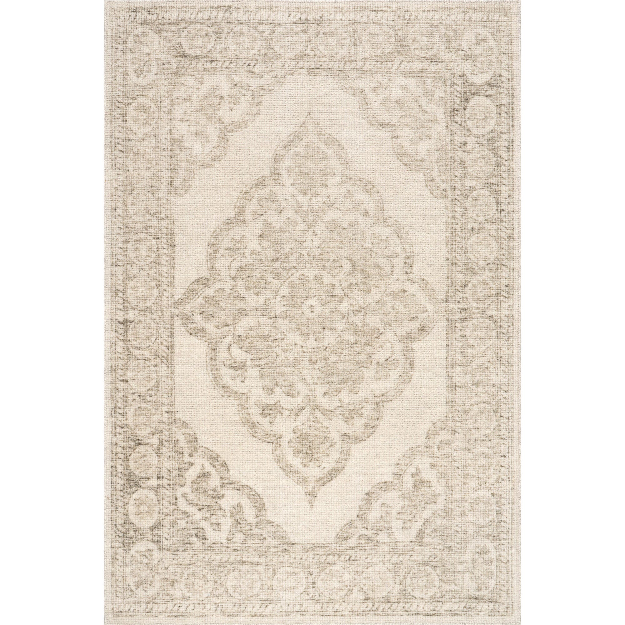 Padma Lakshmi x Rugs USA Istanbul 3' x 5' Area Rug, Beige, large