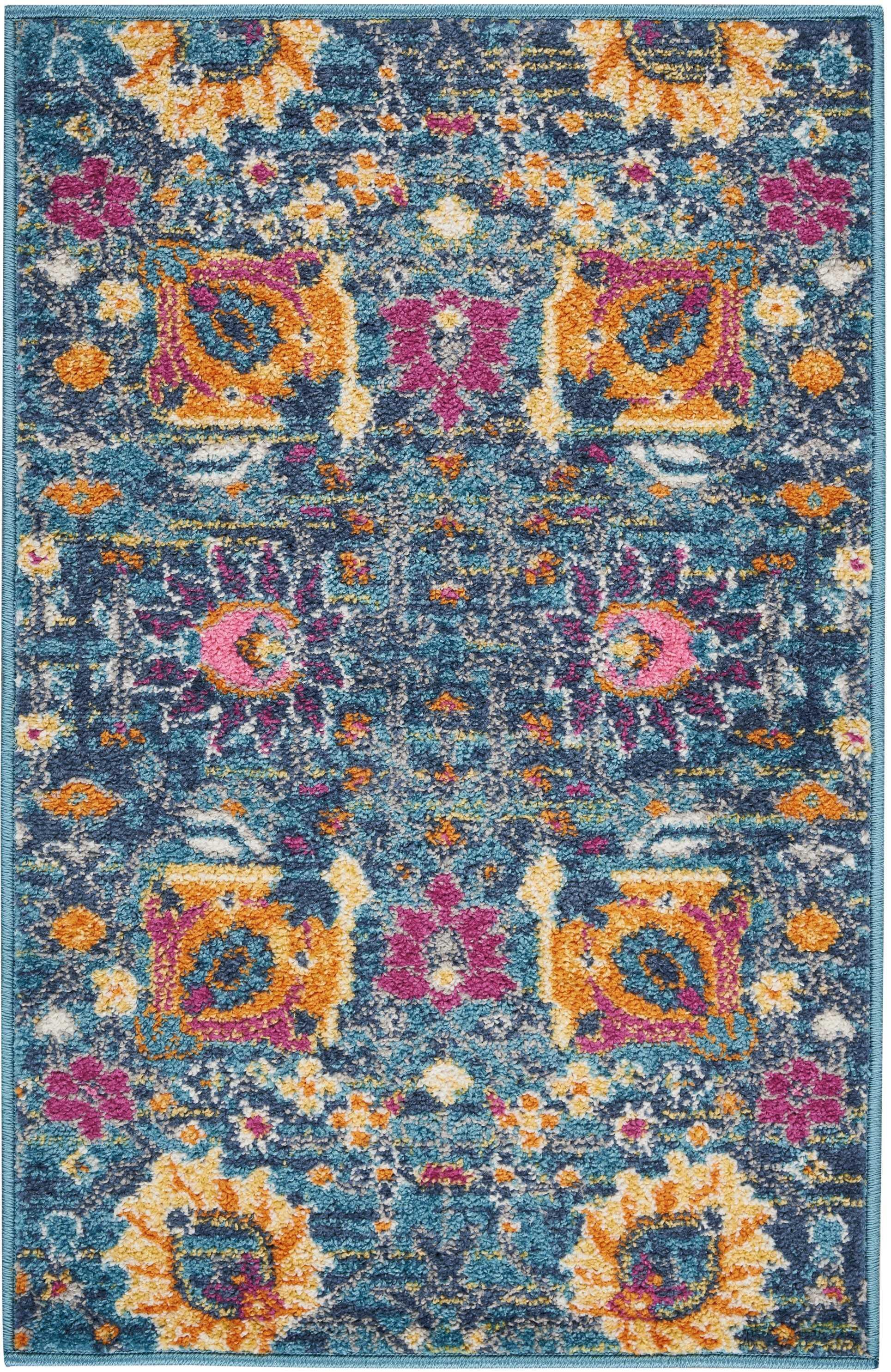 Nourison Home Passion Lush 1'10" x 2'10" Accent Rug, Denim, large
