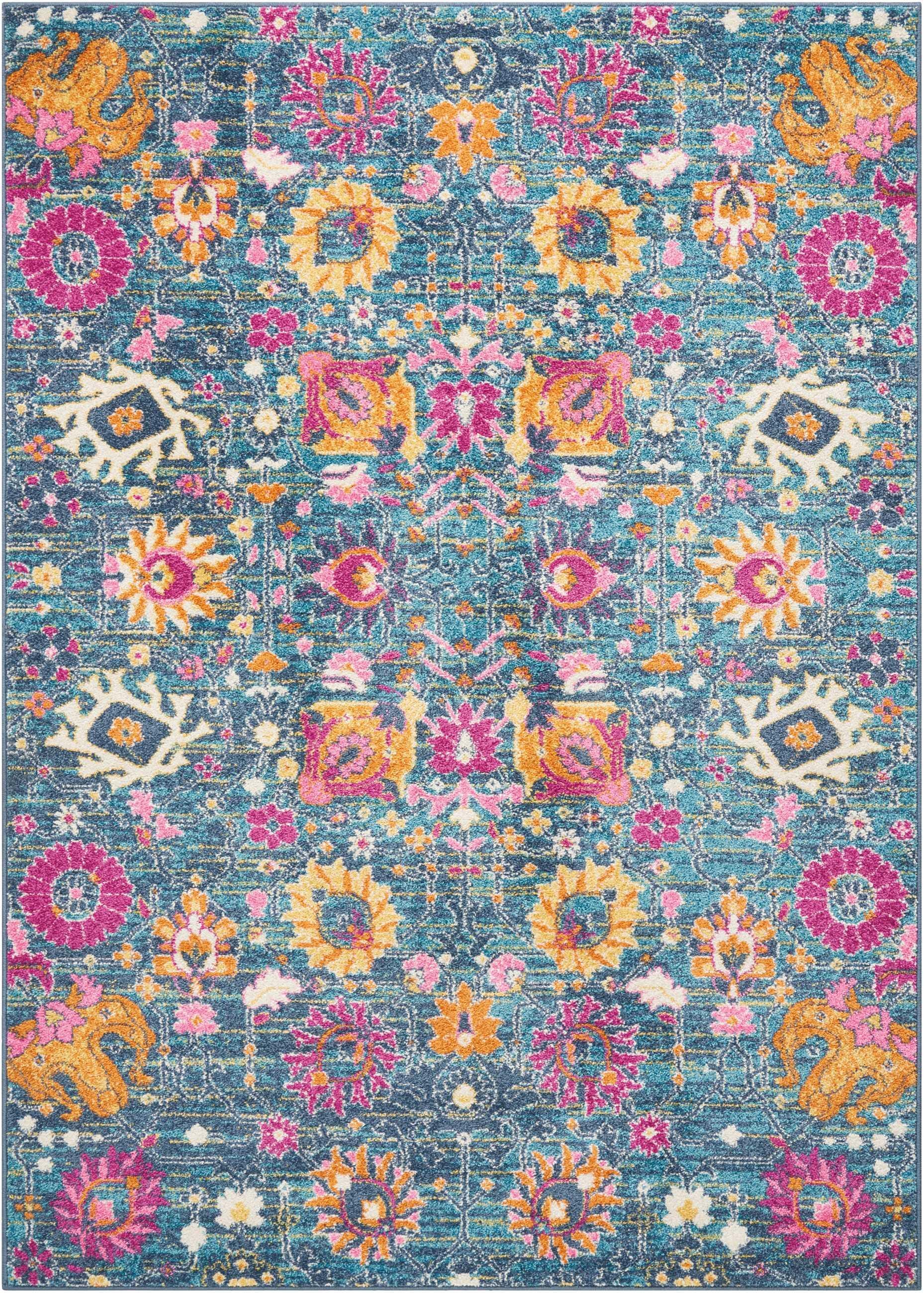Nourison Home Passion Lush 5'3" x 7'3" Area Rug, Denim, large