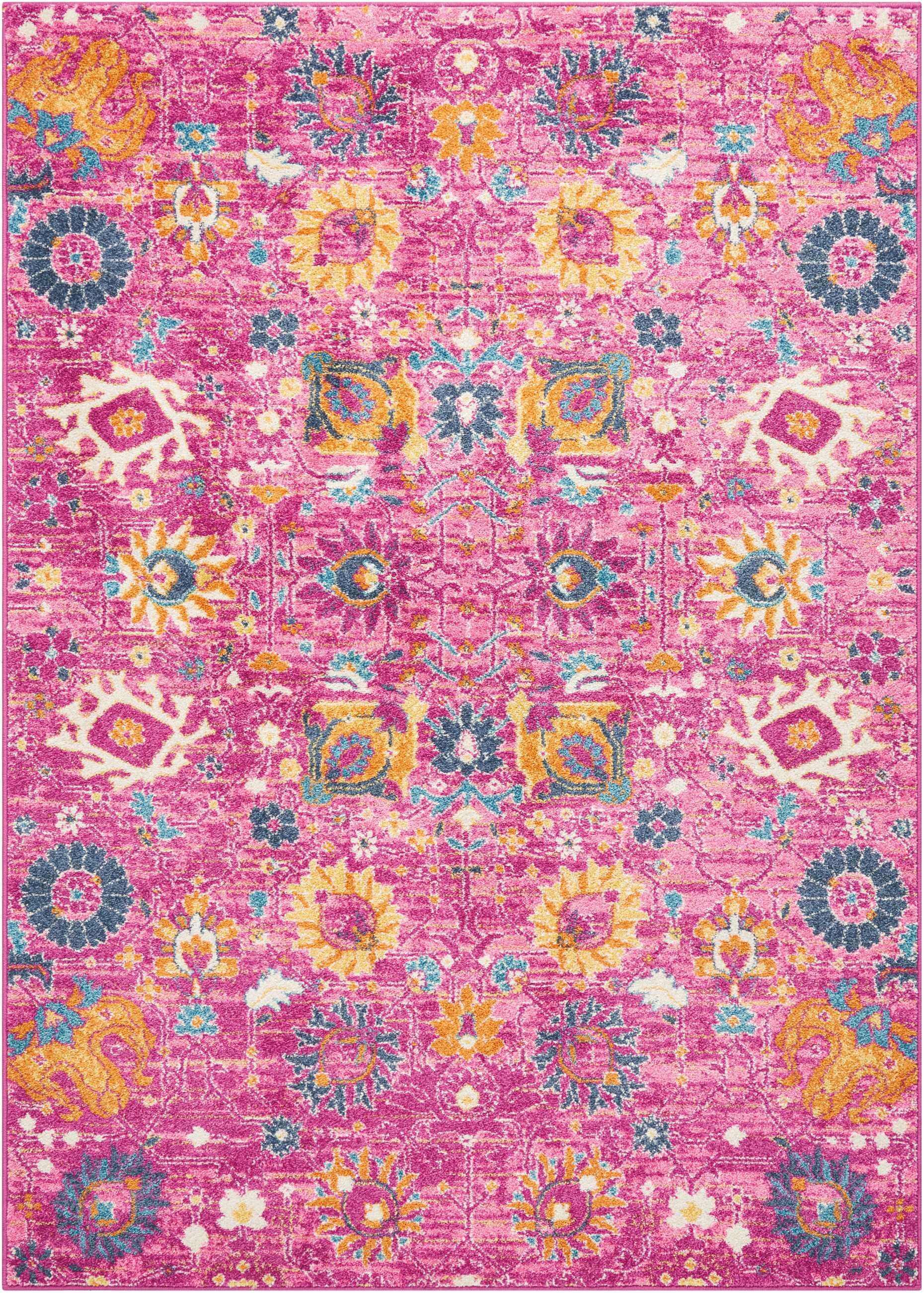 Nourison Home Passion Lush 3'9" x 5'9" Area Rug, Fuchsia, large