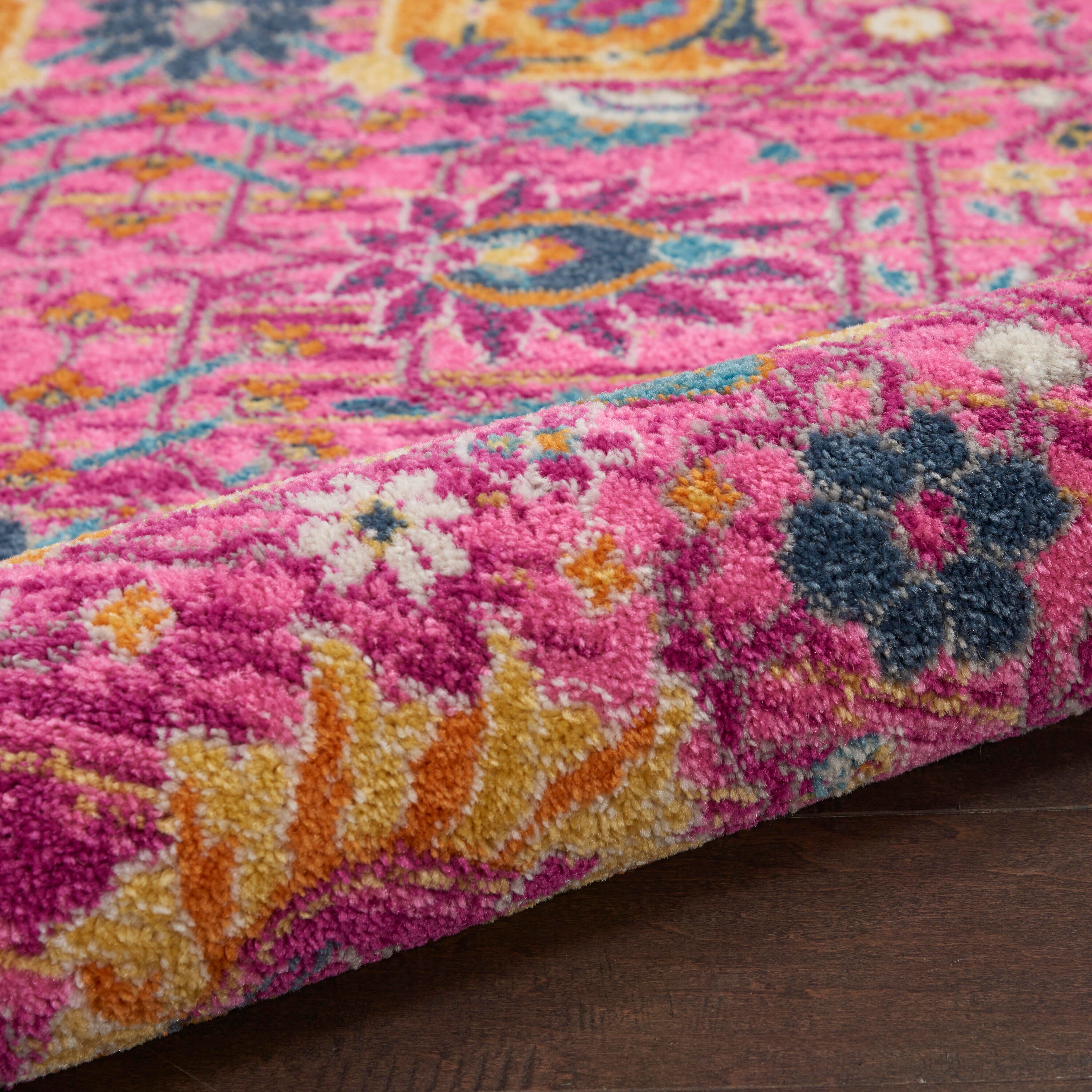 Nourison Home Passion Lush 5'3" x 7'3" Area Rug, Fuchsia, large