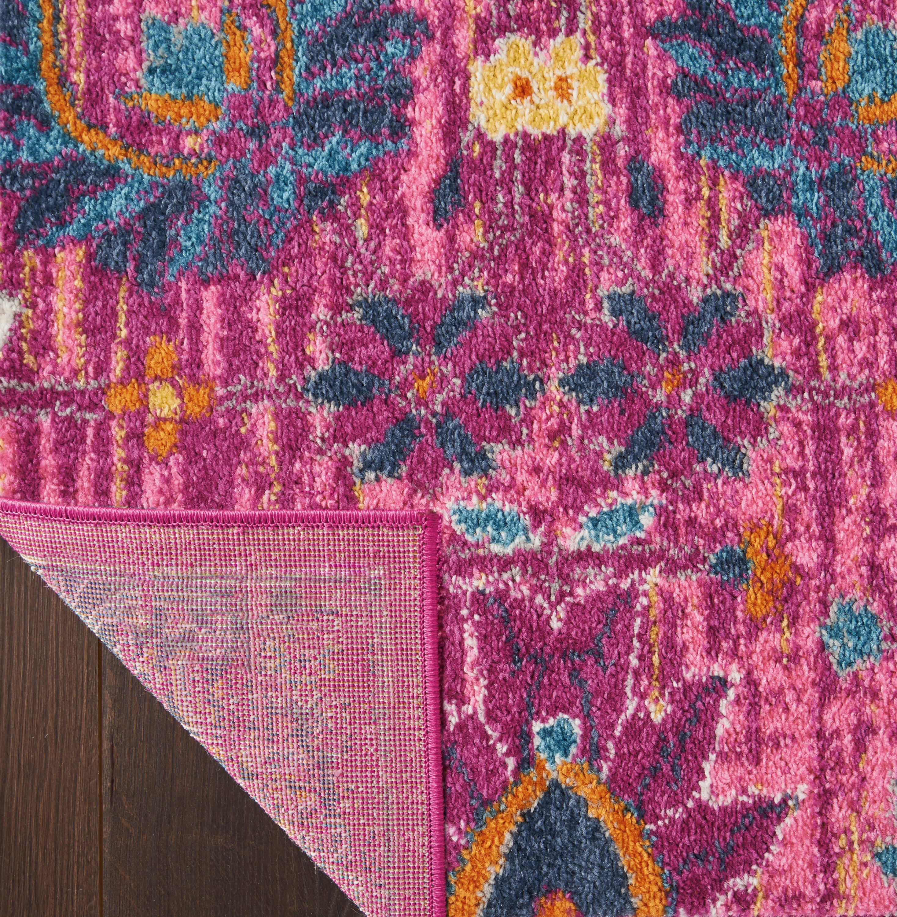 Nourison Home Passion Lush 5'3" x 7'3" Area Rug, Fuchsia, large