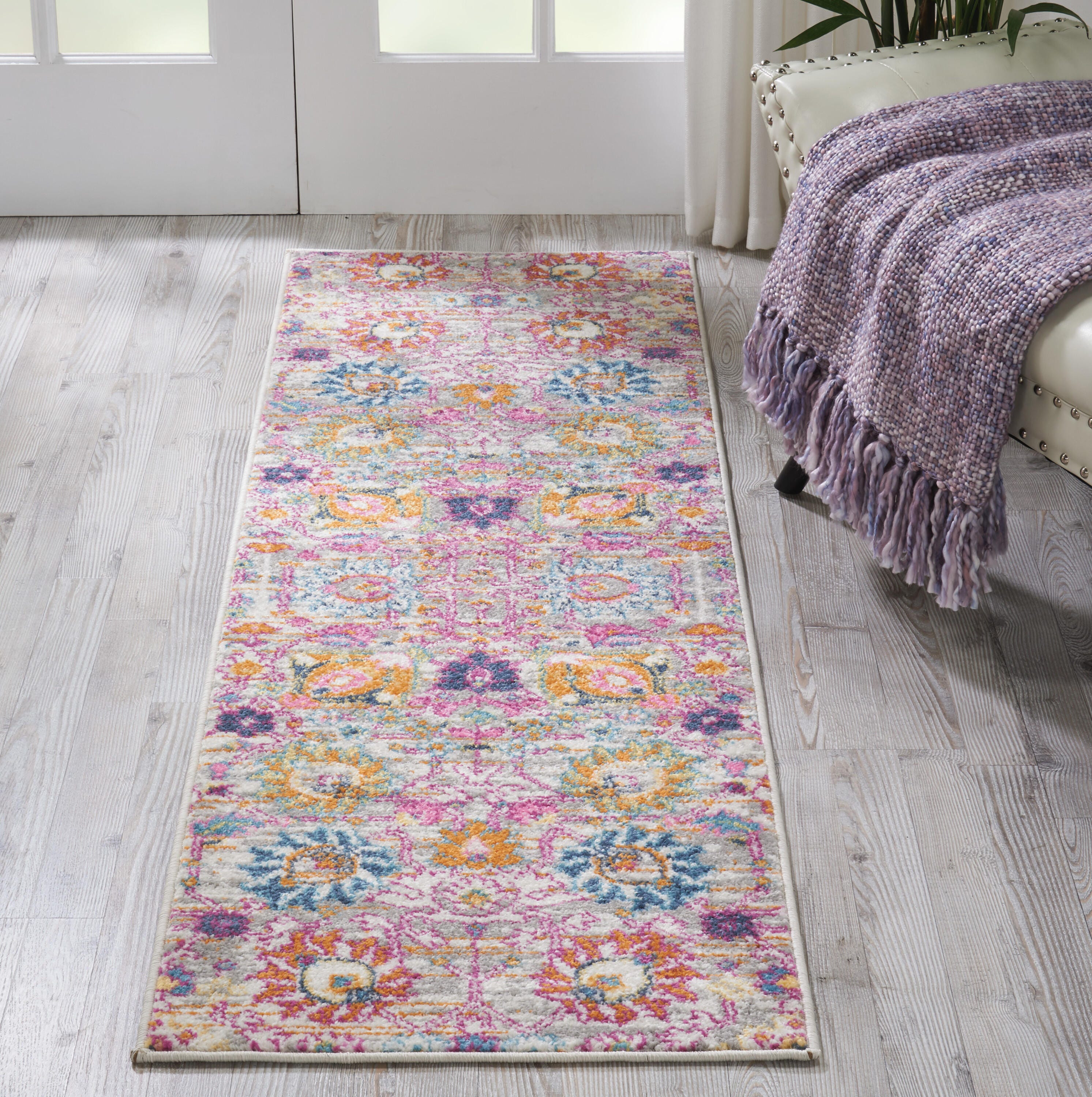 Nourison Home Passion Lush 1'10" x 6' Runner Rug, Silver