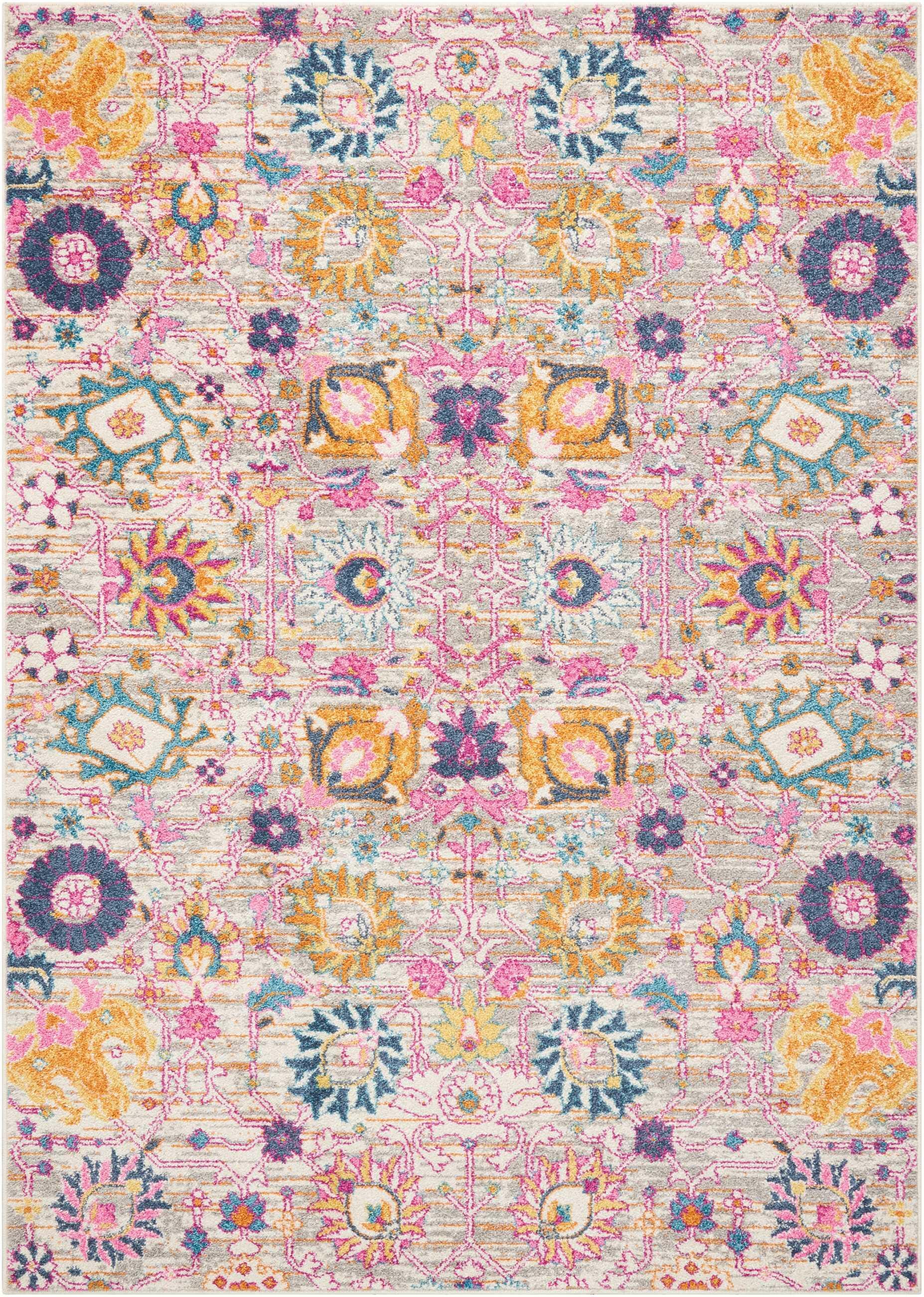 Nourison Home Passion Lush 3'9" x 5'9" Area Rug, Silver, large