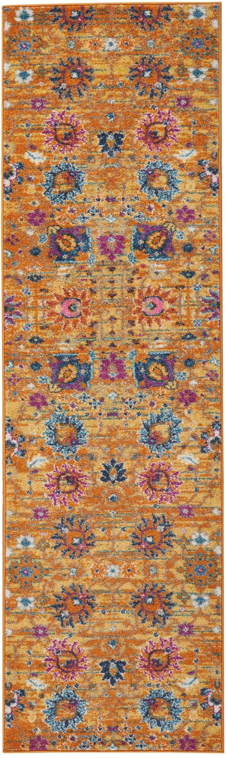 Nourison Home Passion Lush 2'2" x 7'6" Runner Rug, Sunburst, large