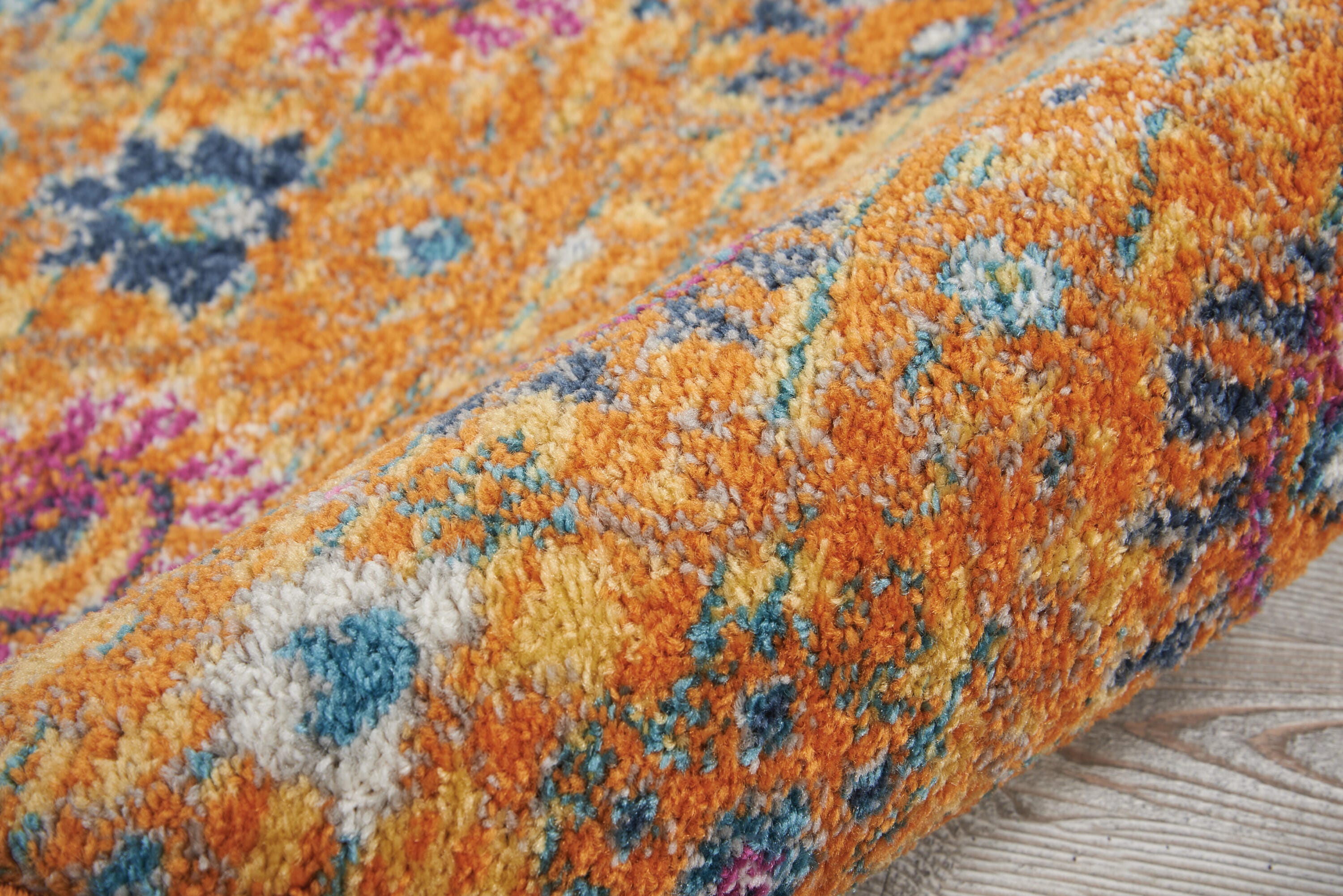Nourison Home Passion Lush 2'2" x 7'6" Runner Rug, Sunburst, large