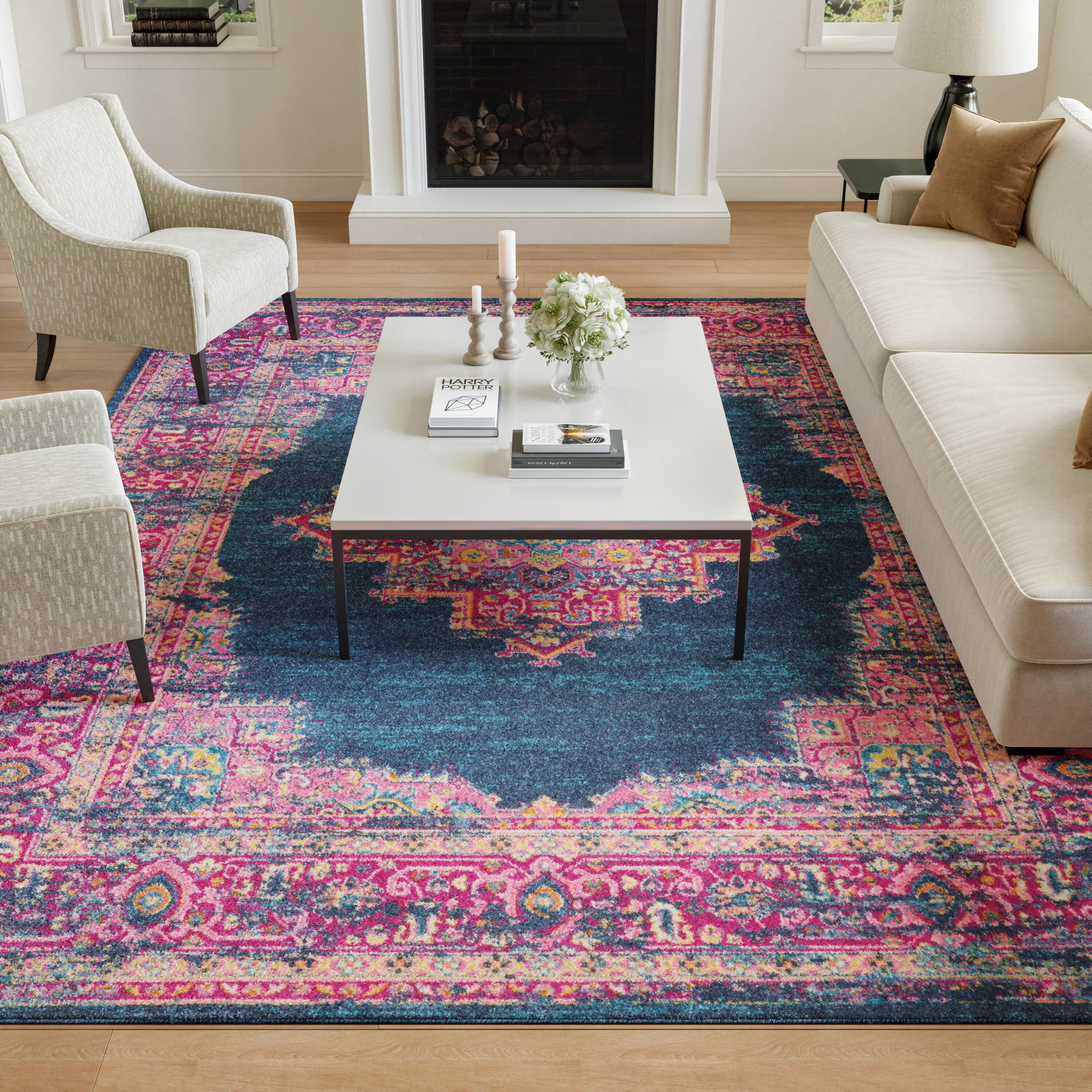 Nourison Home Passion 8' x 10' Area Rug, Blue, large