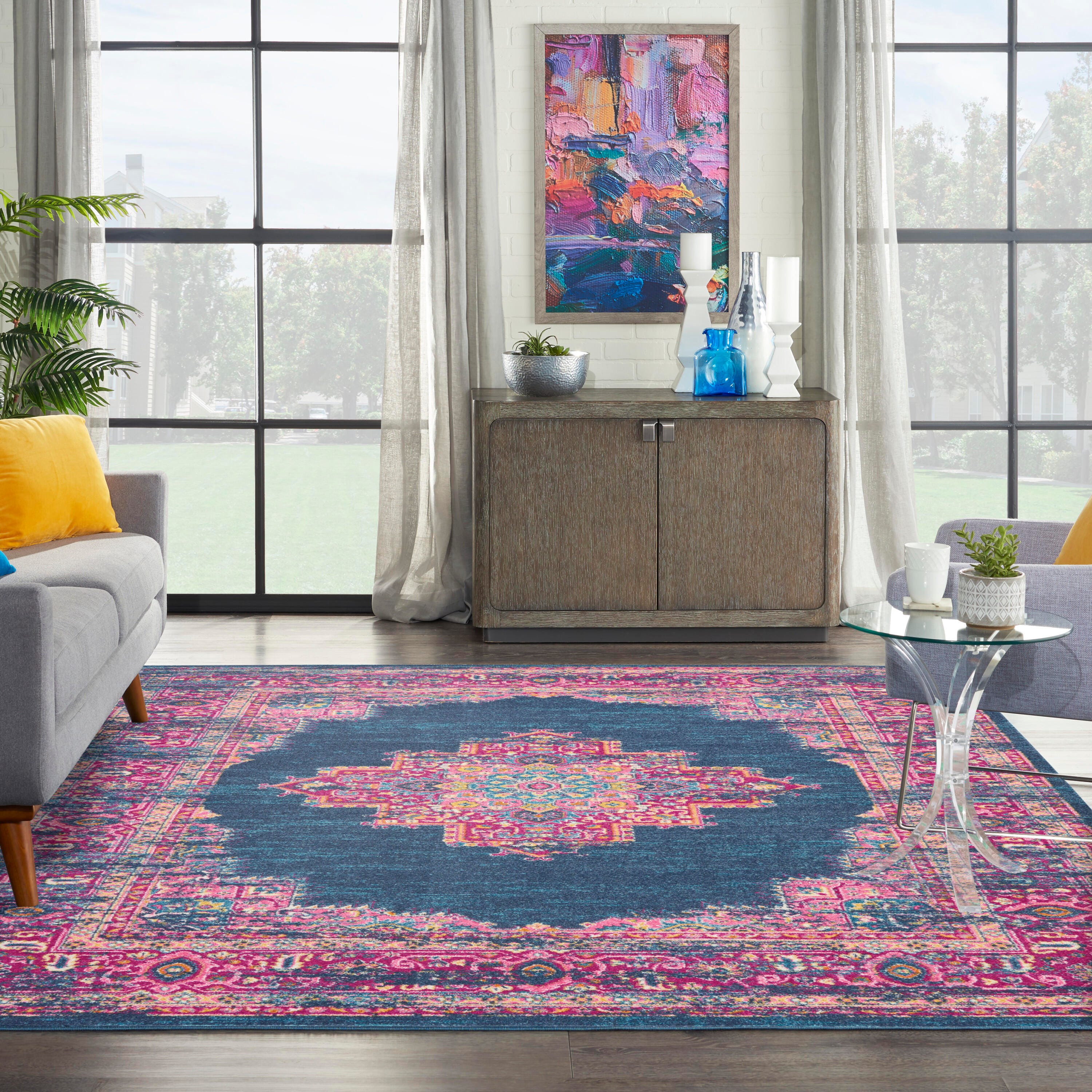 Nourison Home Passion 8' x 10' Area Rug, Blue, large